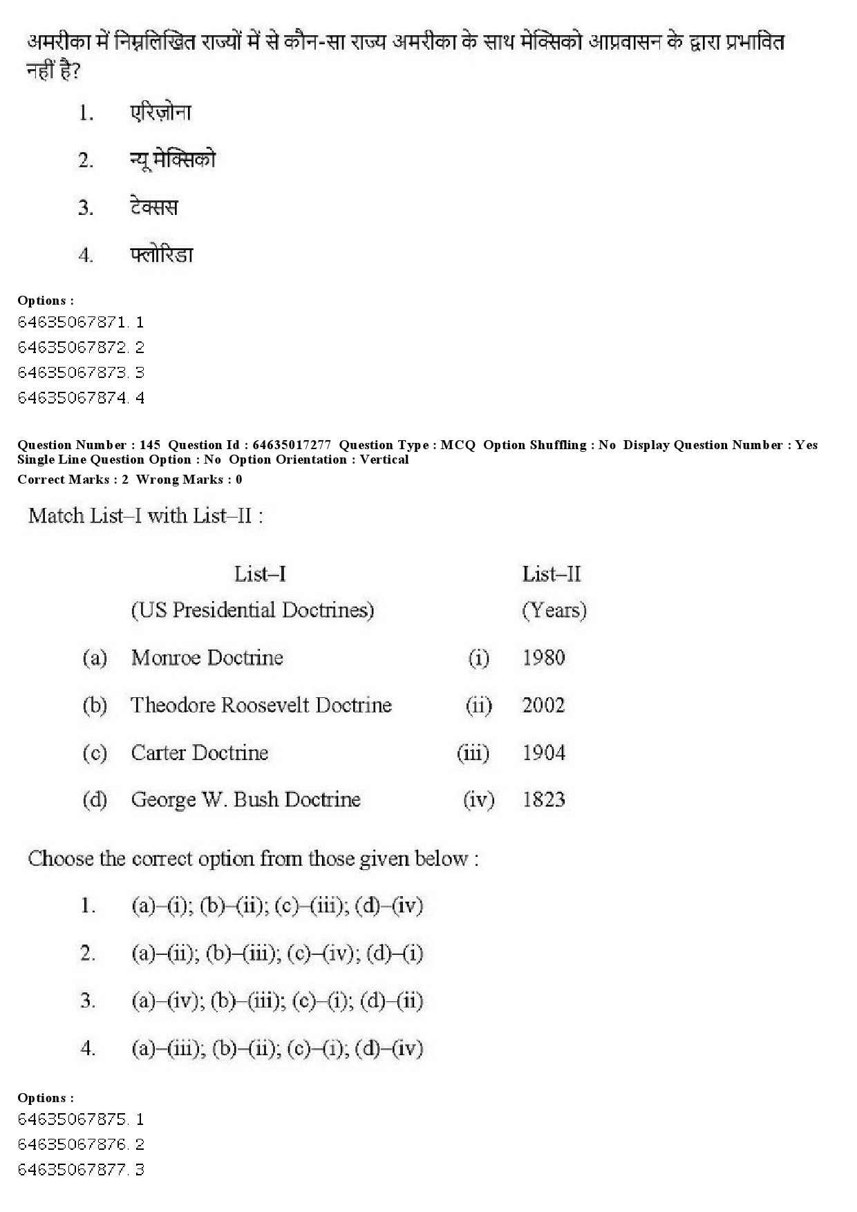 UGC NET Political Science Question Paper June 2019 148