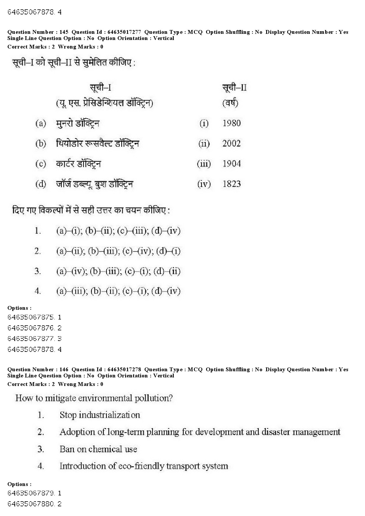 UGC NET Political Science Question Paper June 2019 149