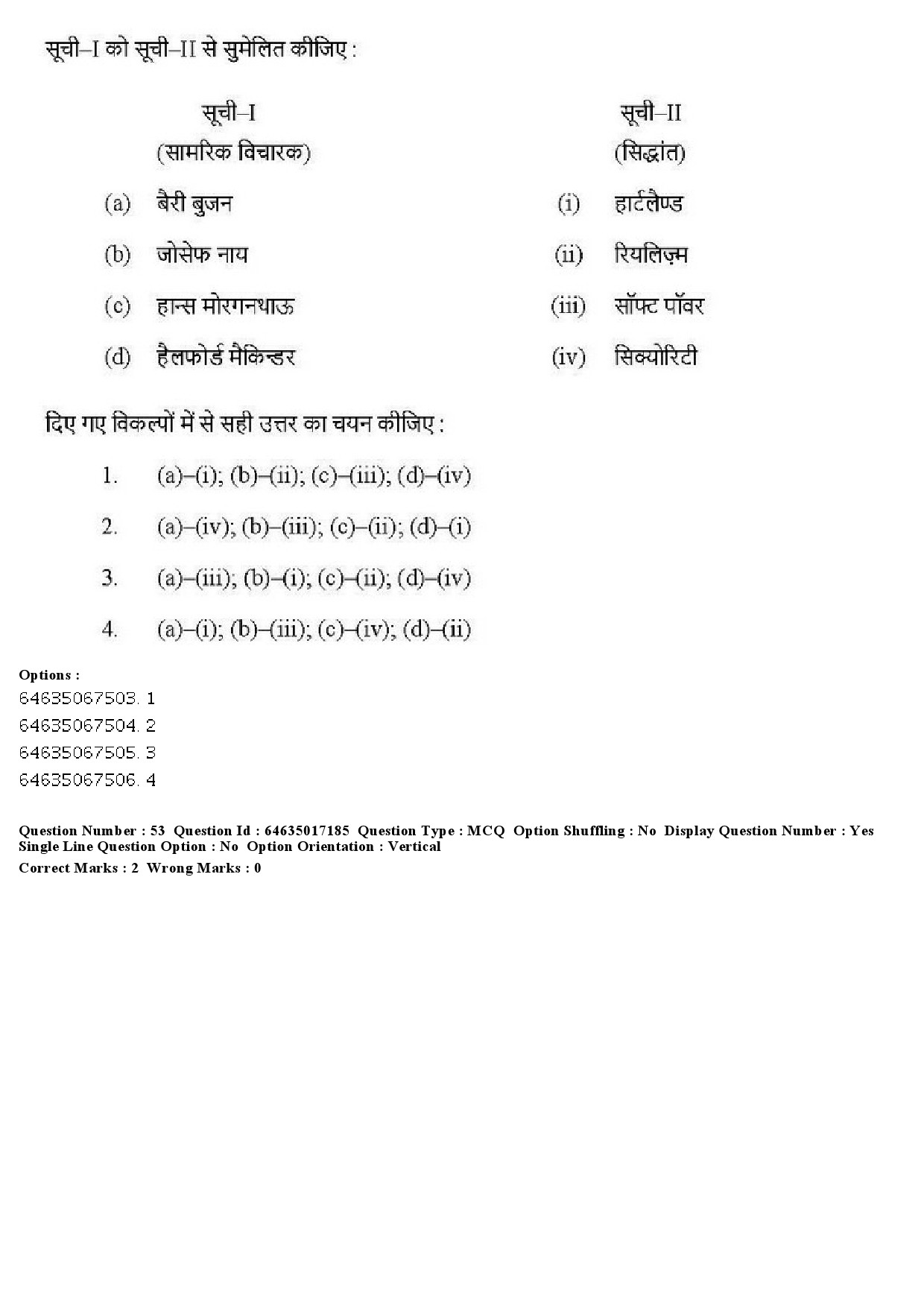 UGC NET Political Science Question Paper June 2019 52