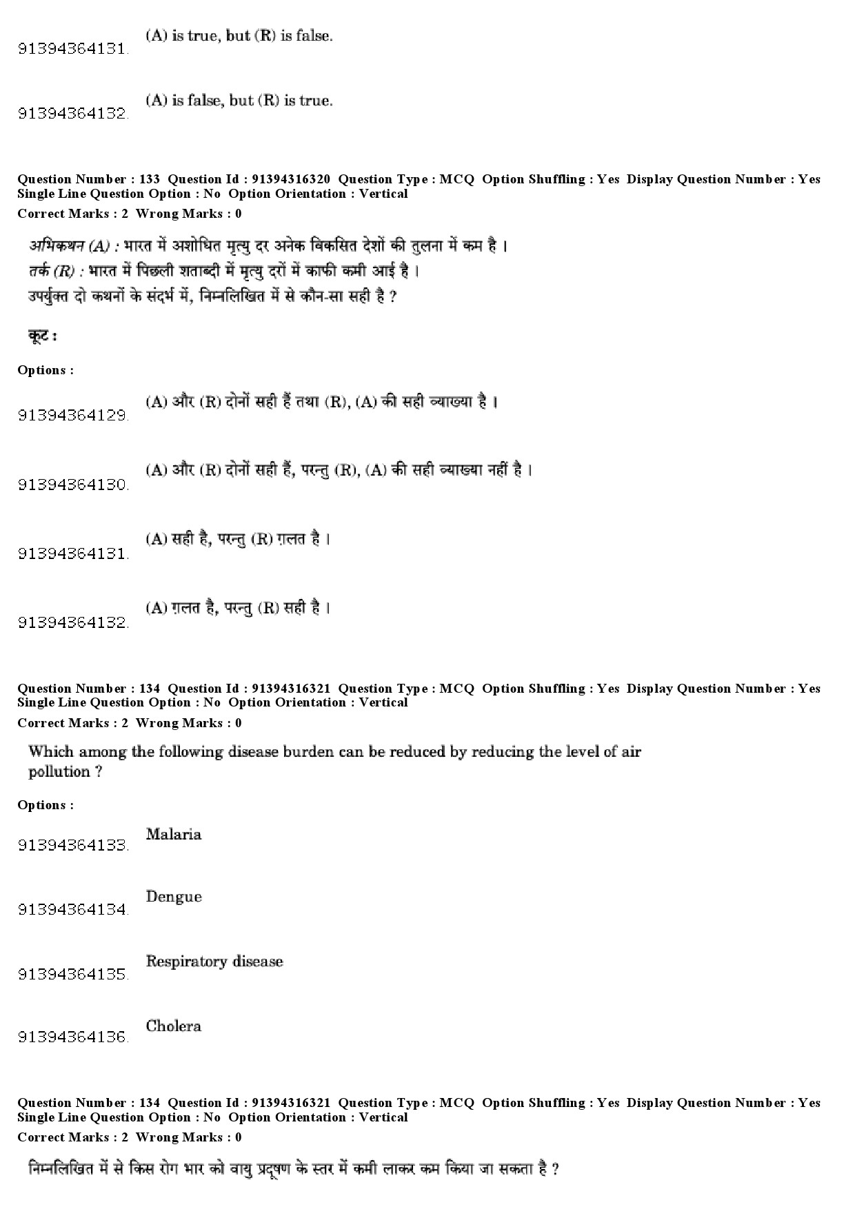 UGC NET Population Studies Question Paper December 2018 113