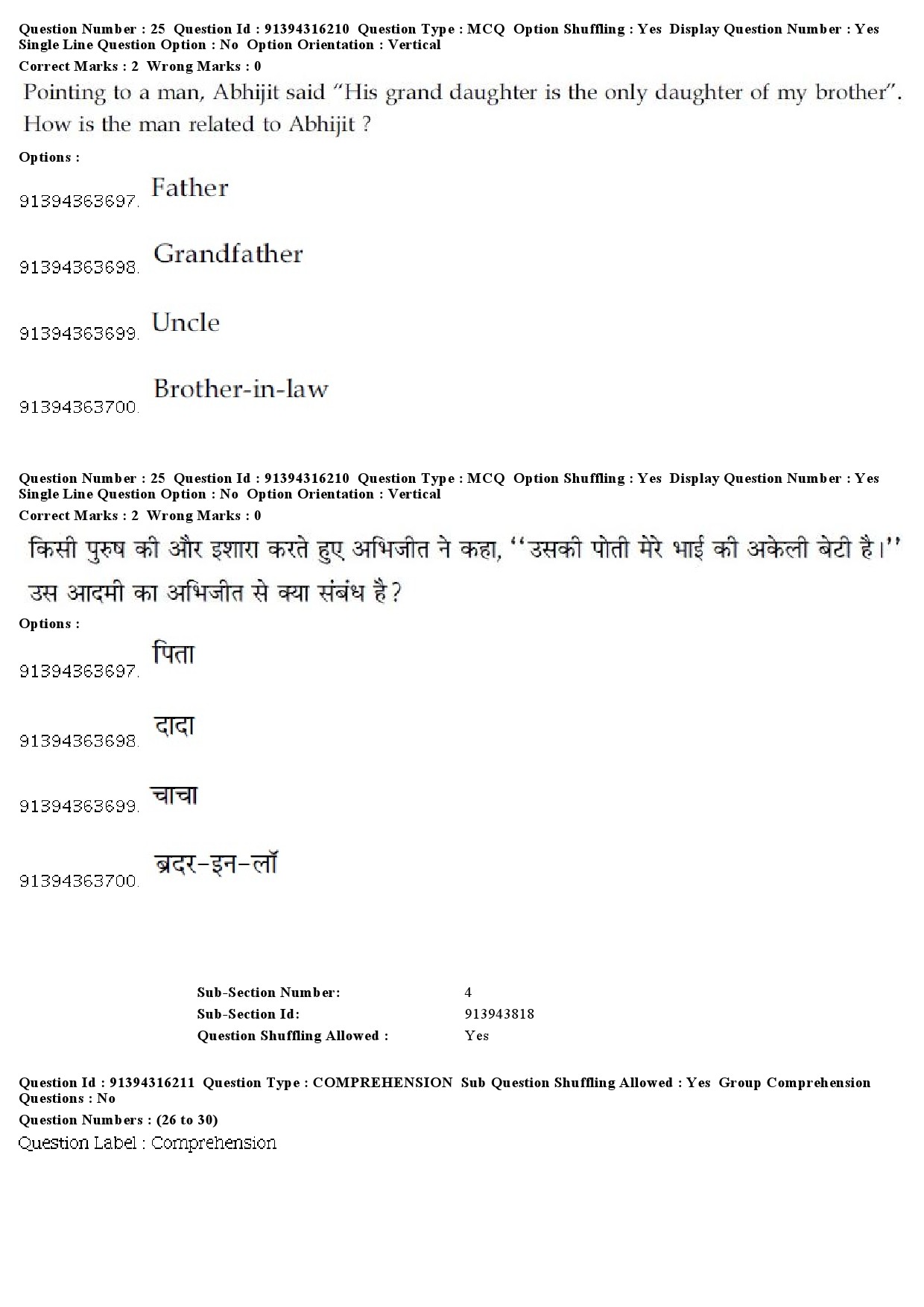 UGC NET Population Studies Question Paper December 2018 21