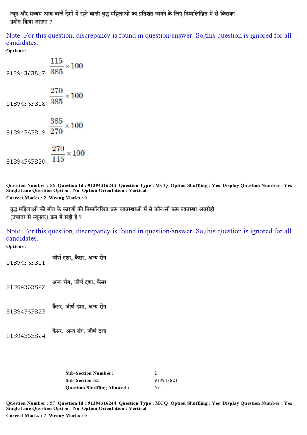 UGC NET Population Studies Question Paper December 2018 49