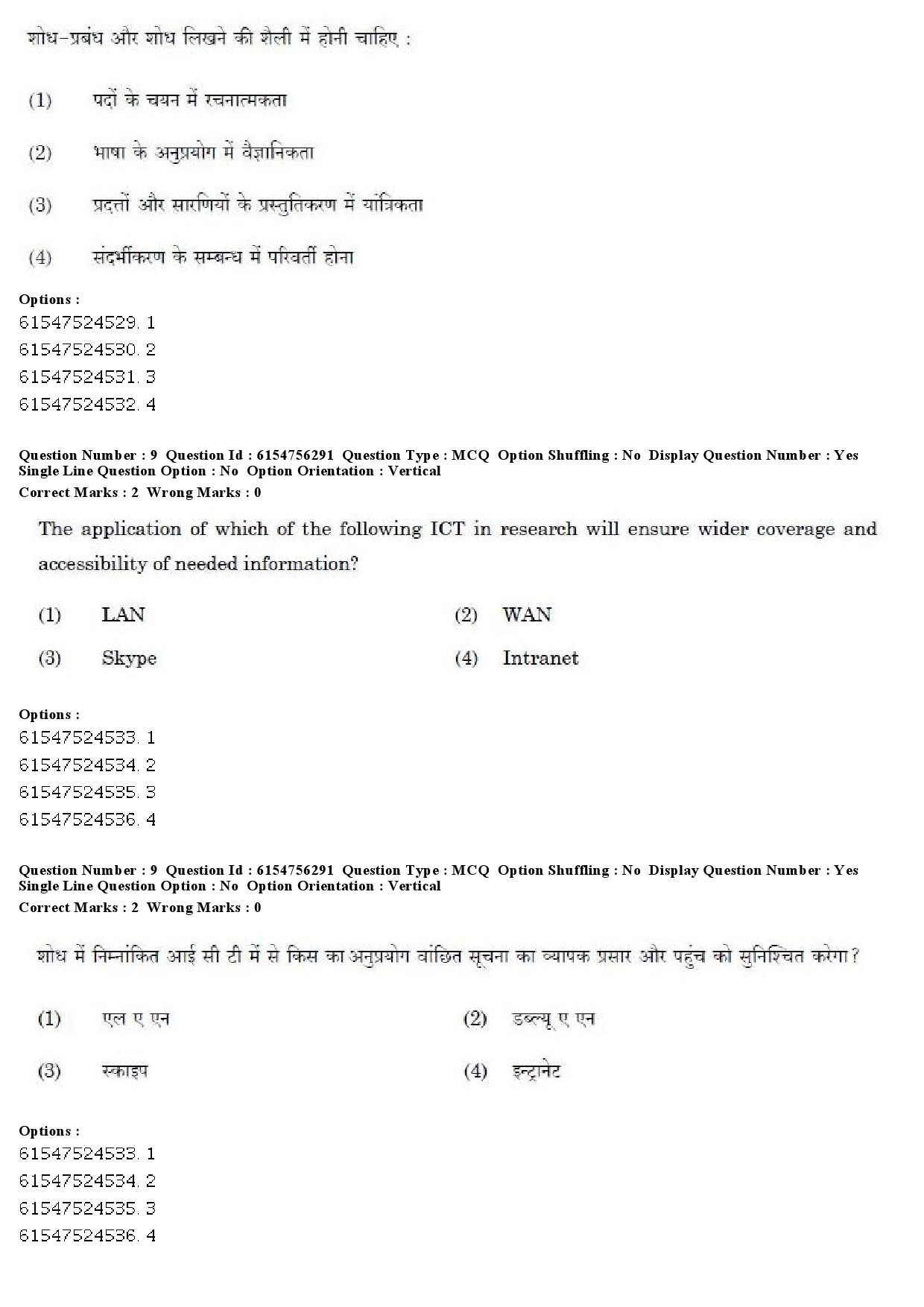 UGC NET Population Studies Question Paper December 2019 10