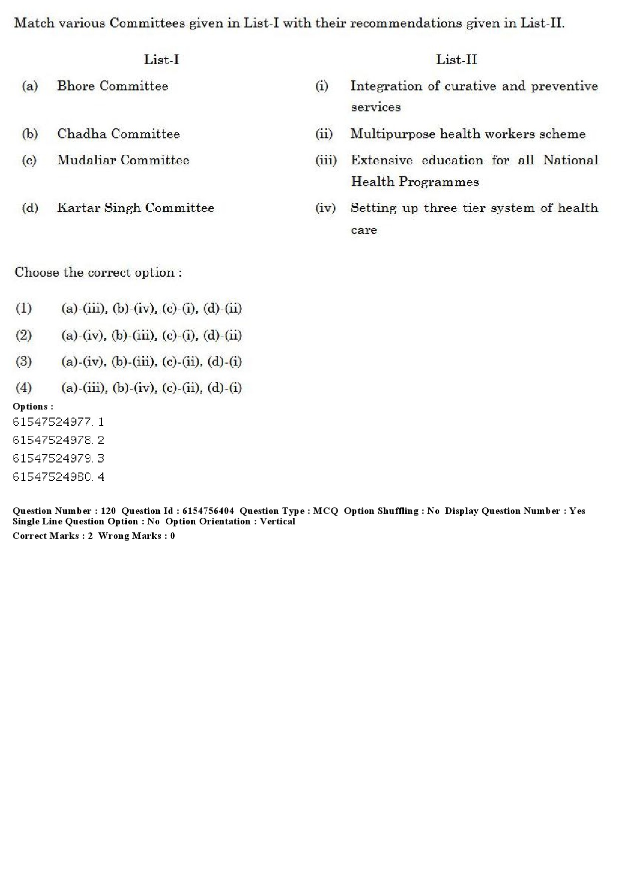 UGC NET Population Studies Question Paper December 2019 111