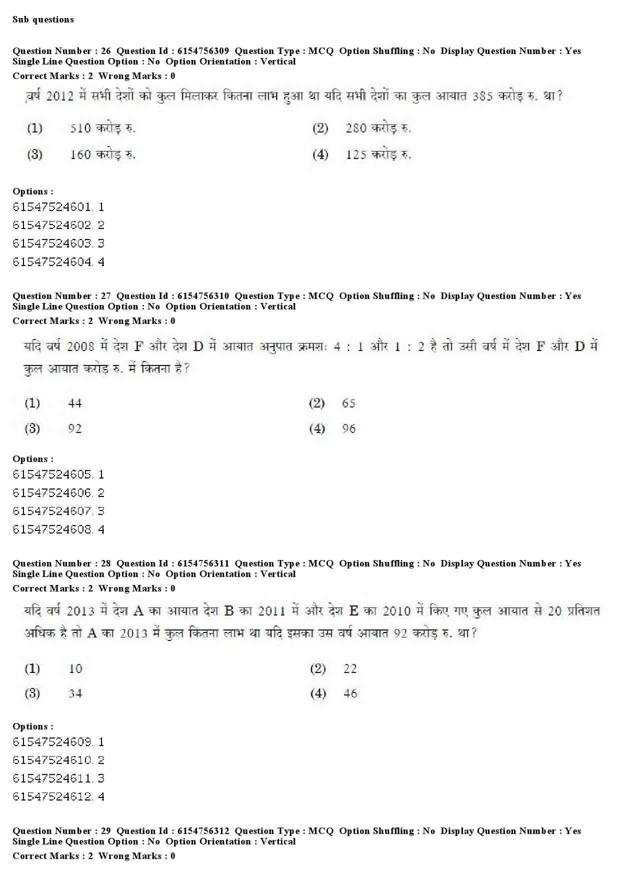 UGC NET Population Studies Question Paper December 2019 27