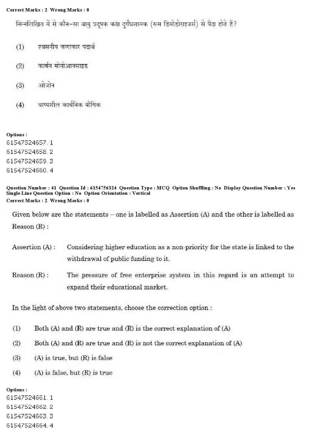 UGC NET Population Studies Question Paper December 2019 36