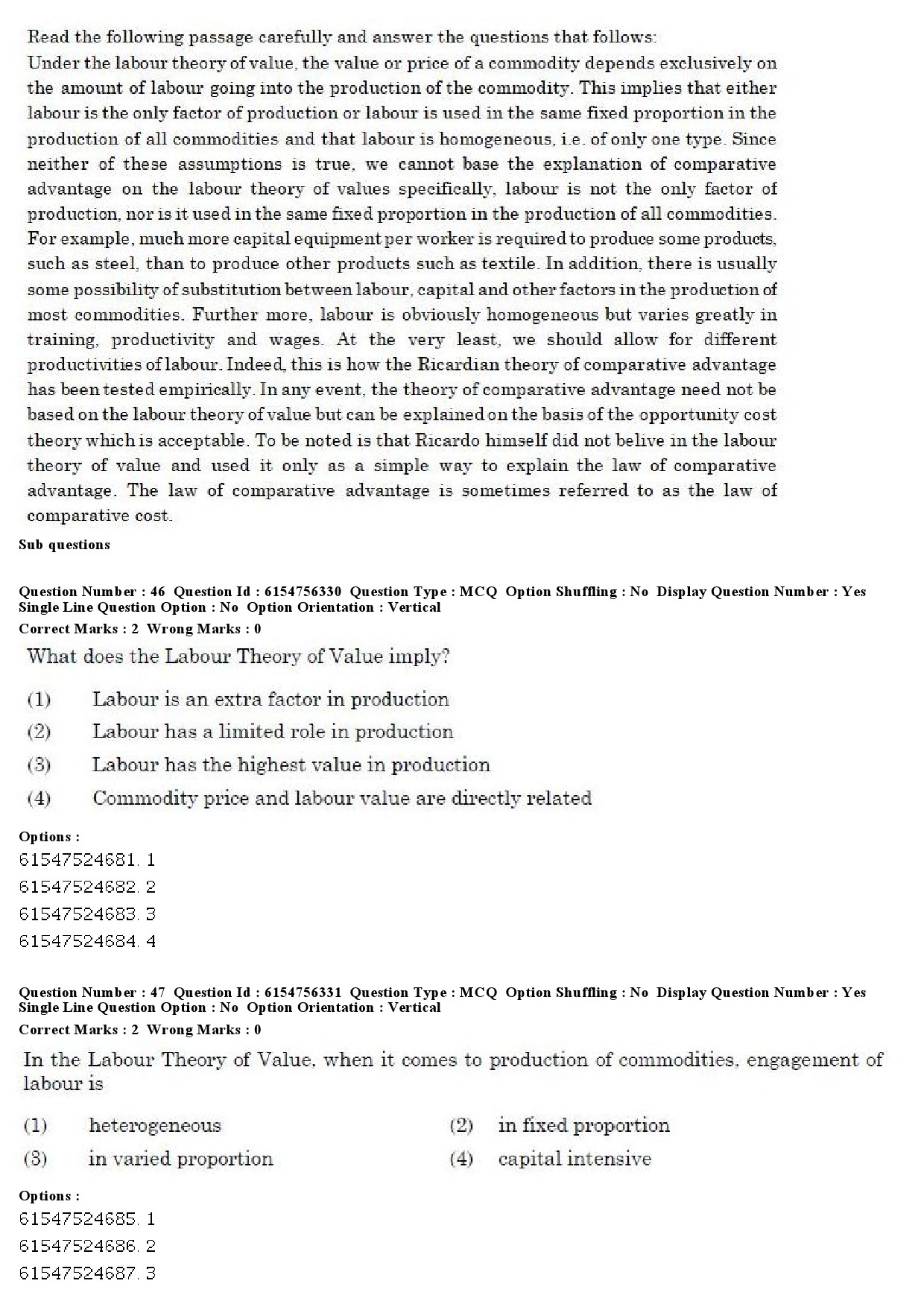 UGC NET Population Studies Question Paper December 2019 41