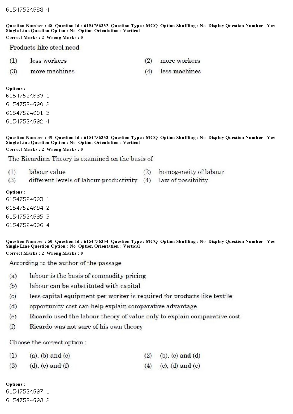 UGC NET Population Studies Question Paper December 2019 42