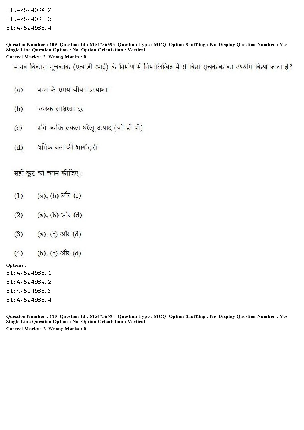 UGC NET Population Studies Question Paper December 2019 90