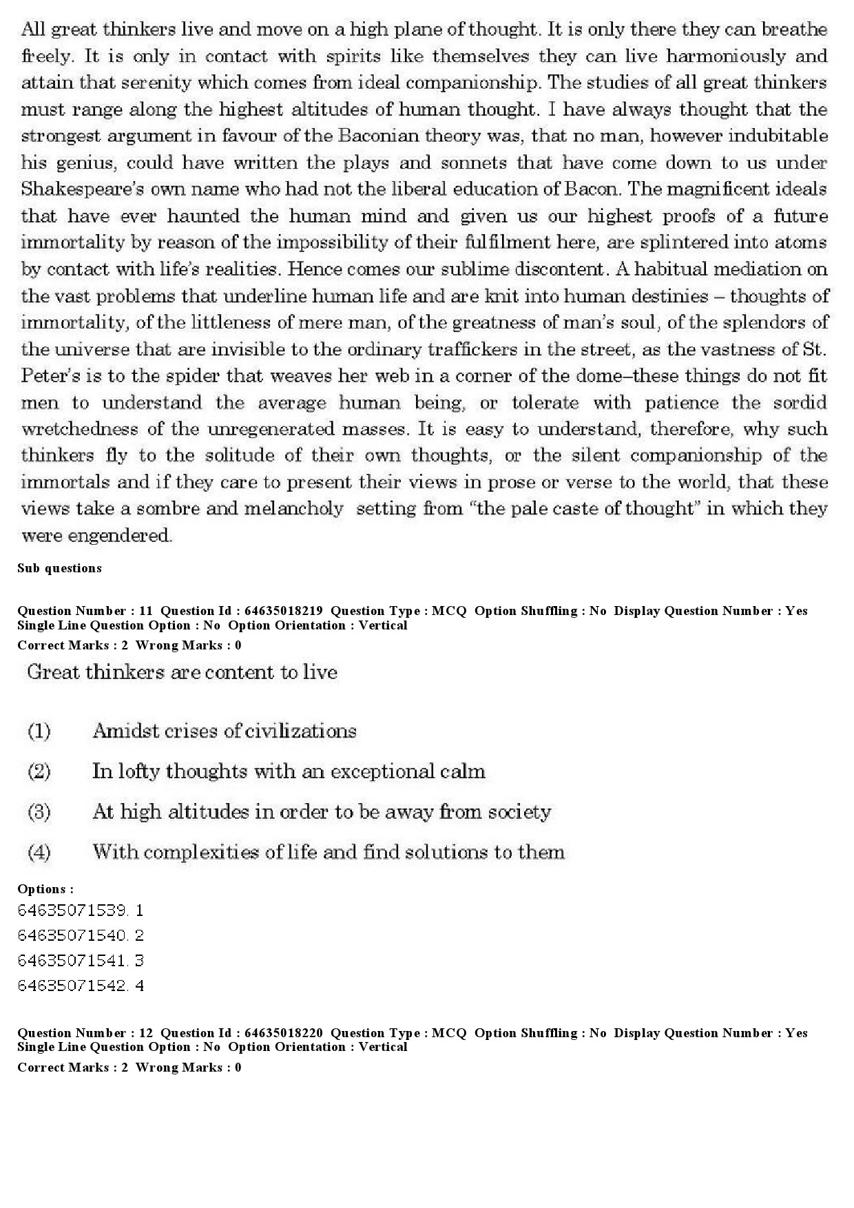 UGC NET Population Studies Question Paper June 2019 11