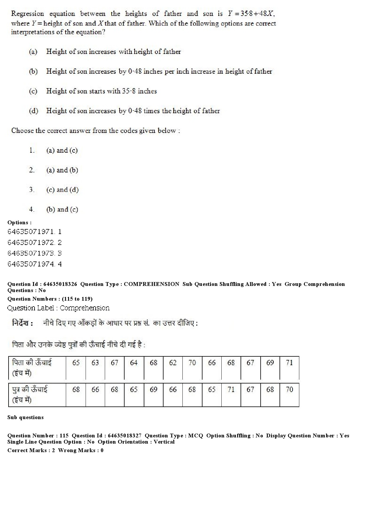 UGC NET Population Studies Question Paper June 2019 99