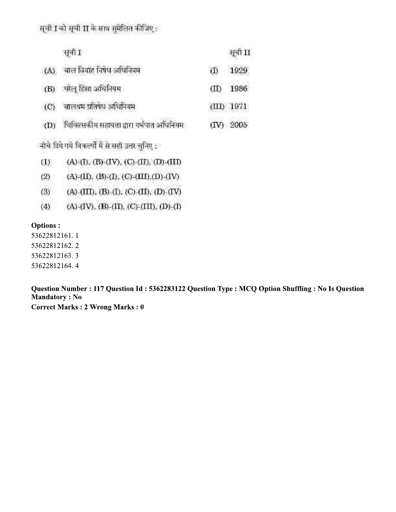 UGC NET Population Studies Question Paper September 2020 121