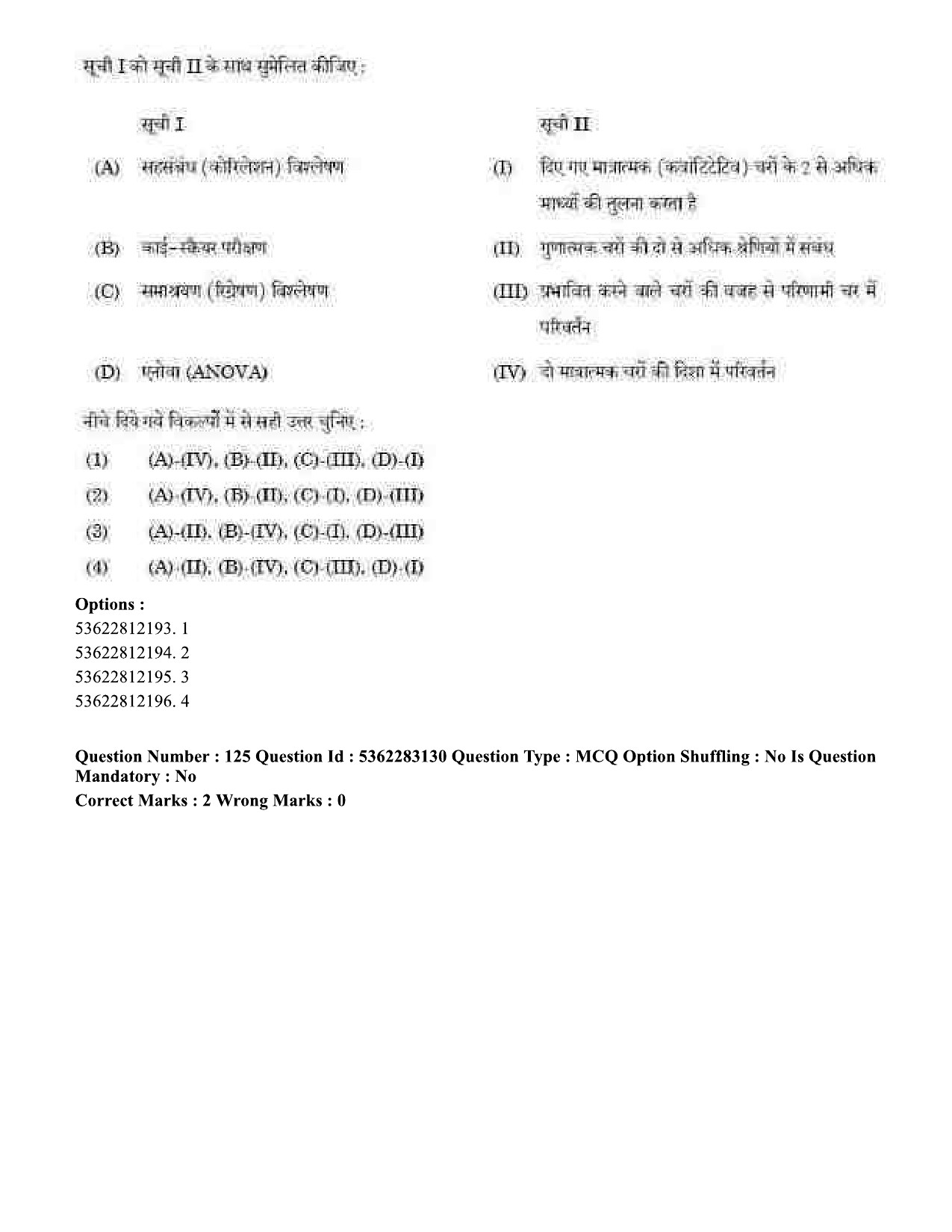 UGC NET Population Studies Question Paper September 2020 134