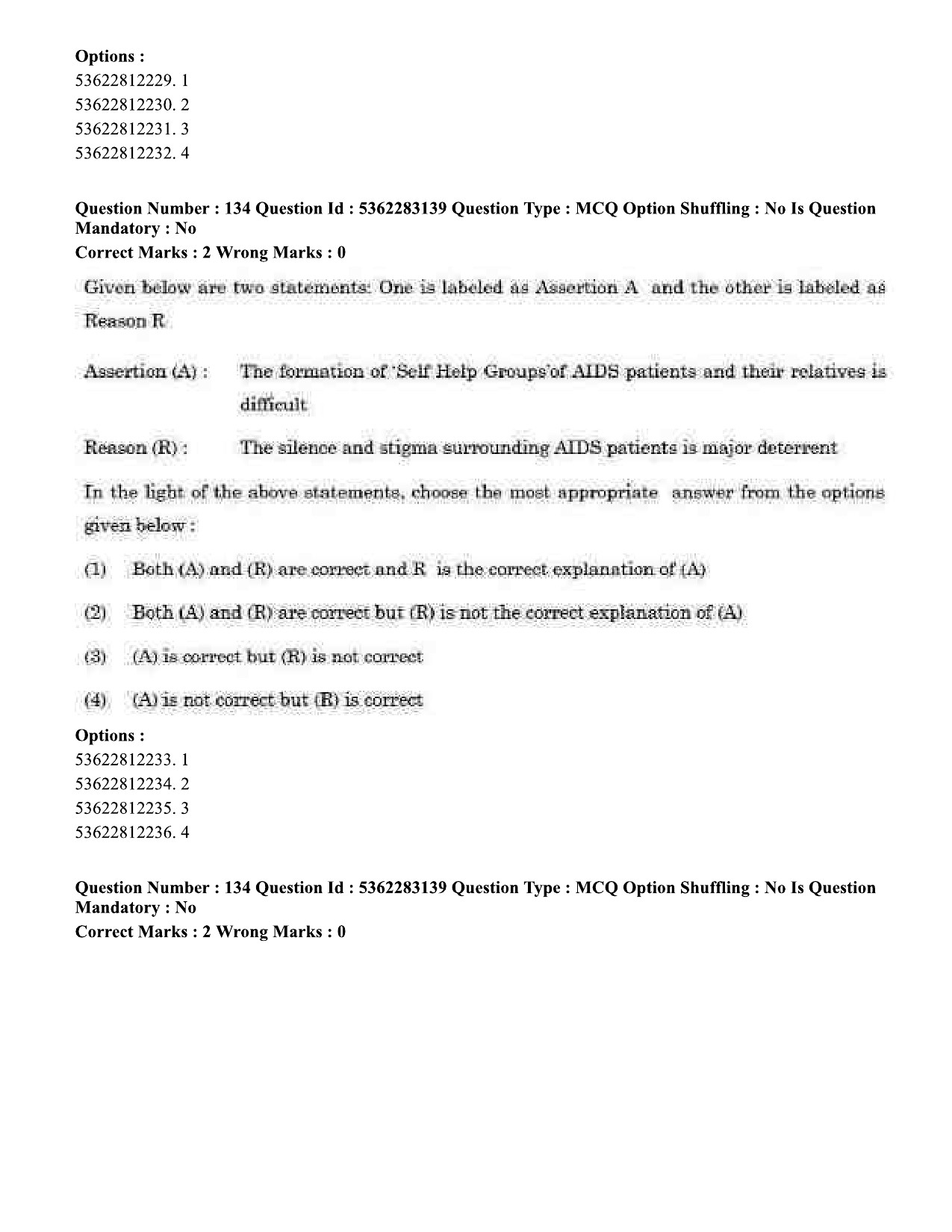 UGC NET Population Studies Question Paper September 2020 149