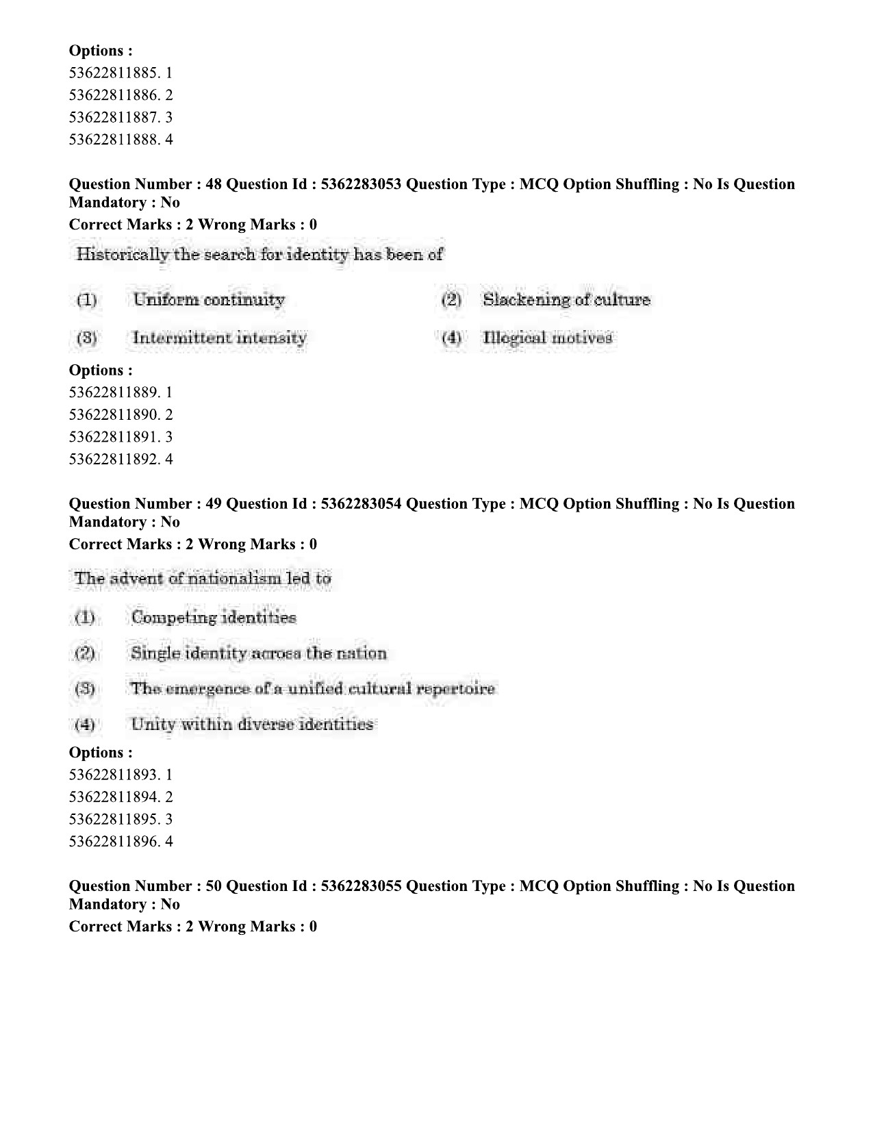 UGC NET Population Studies Question Paper September 2020 46