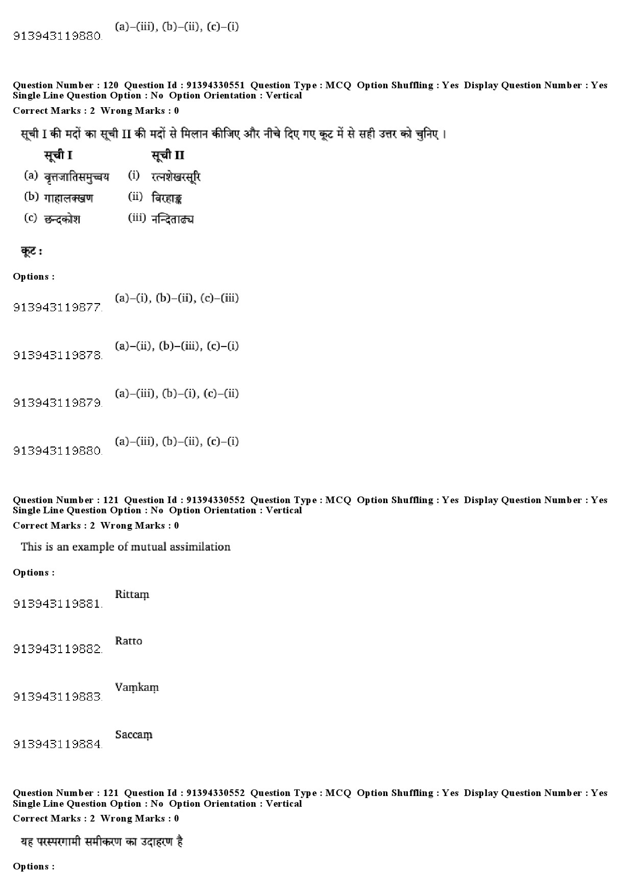 UGC NET Prakrit Question Paper December 2018 97