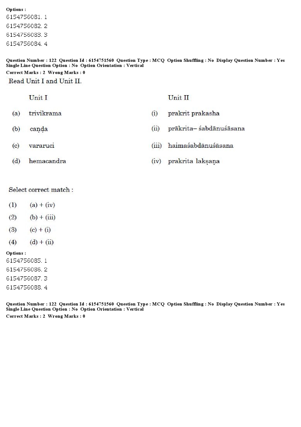 UGC NET Prakrit Question Paper December 2019 102