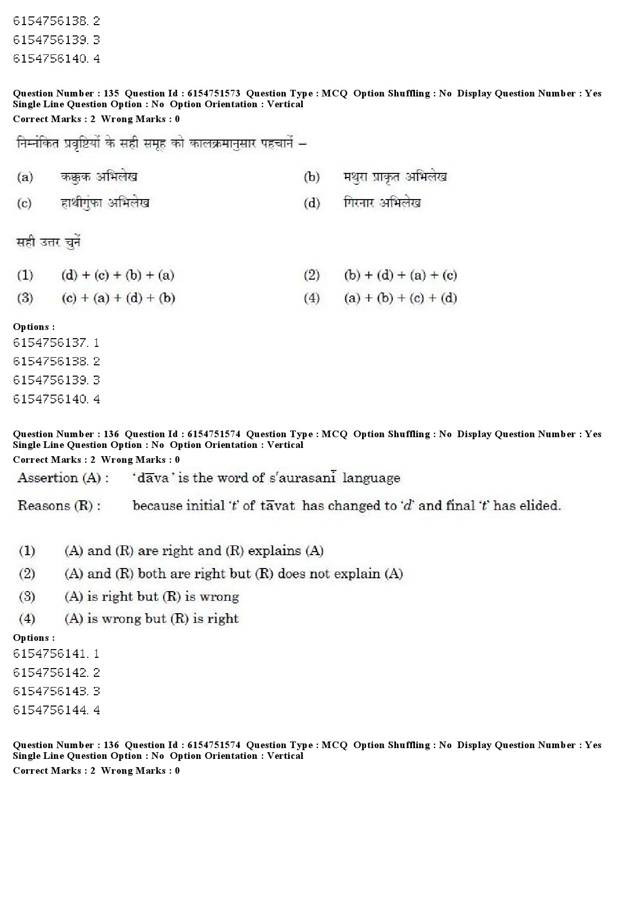 UGC NET Prakrit Question Paper December 2019 117