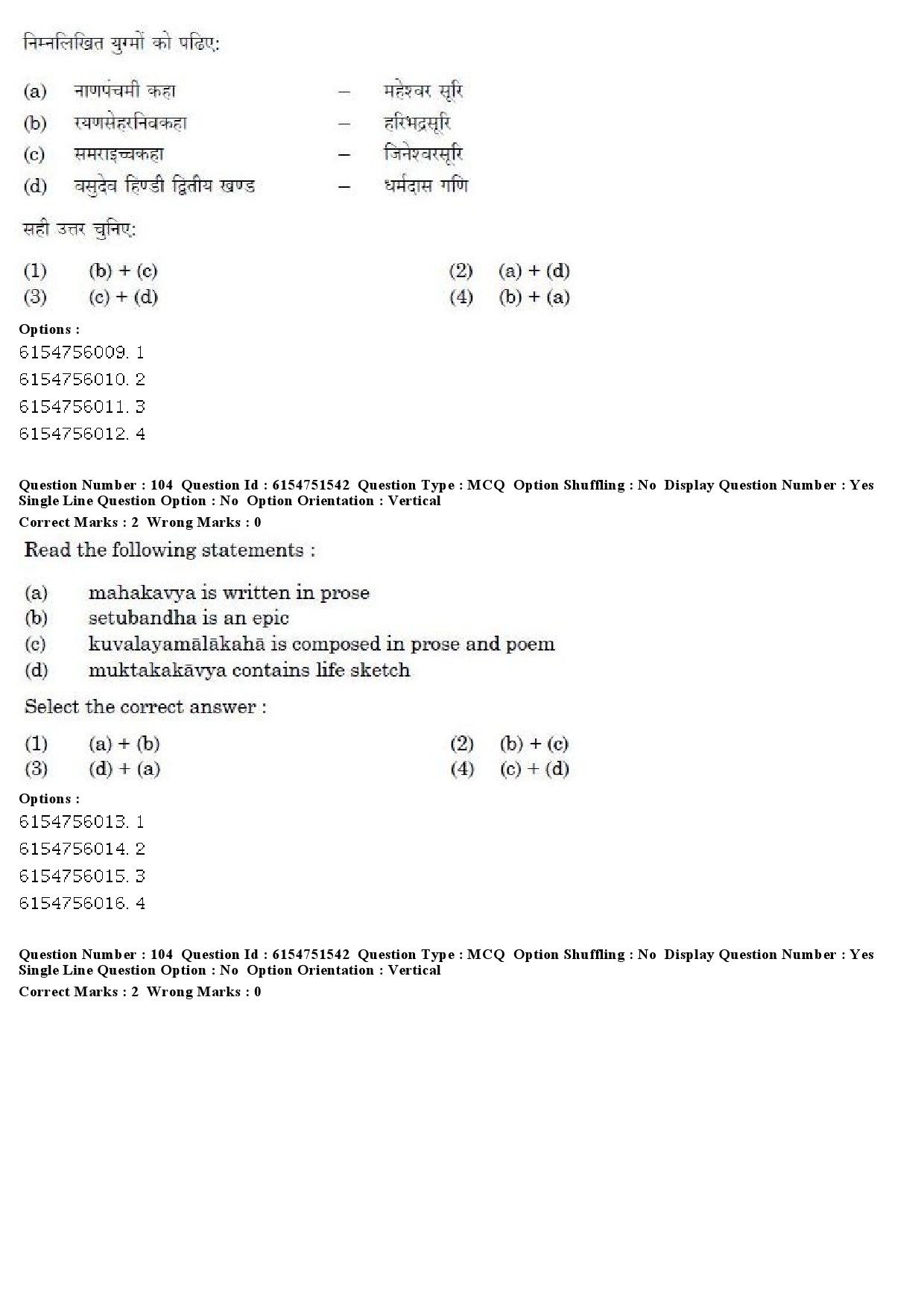 UGC NET Prakrit Question Paper December 2019 79