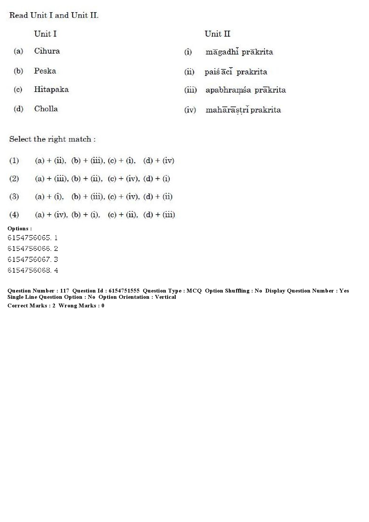 UGC NET Prakrit Question Paper December 2019 93