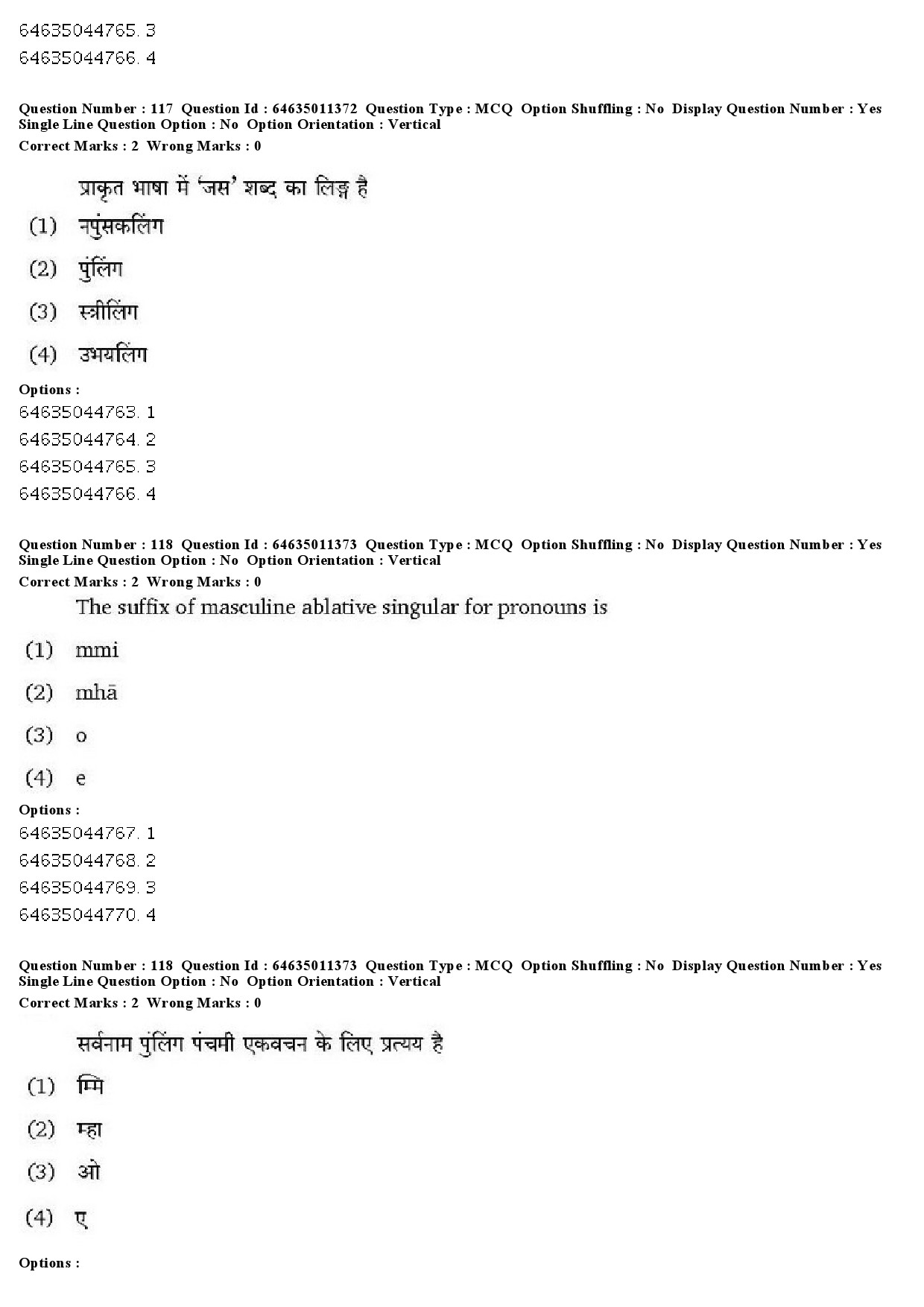 UGC NET Prakrit Question Paper June 2019 83