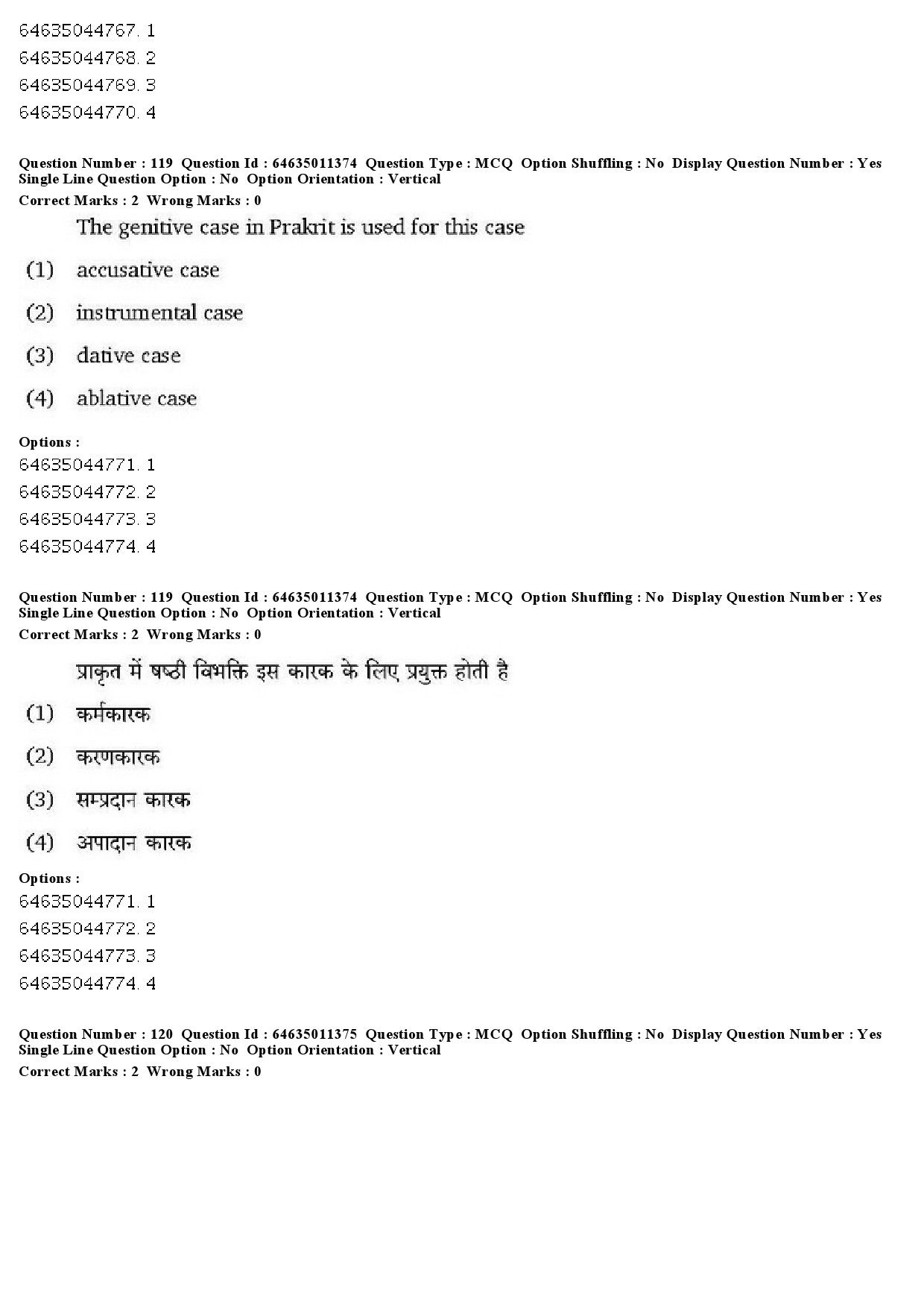 UGC NET Prakrit Question Paper June 2019 84