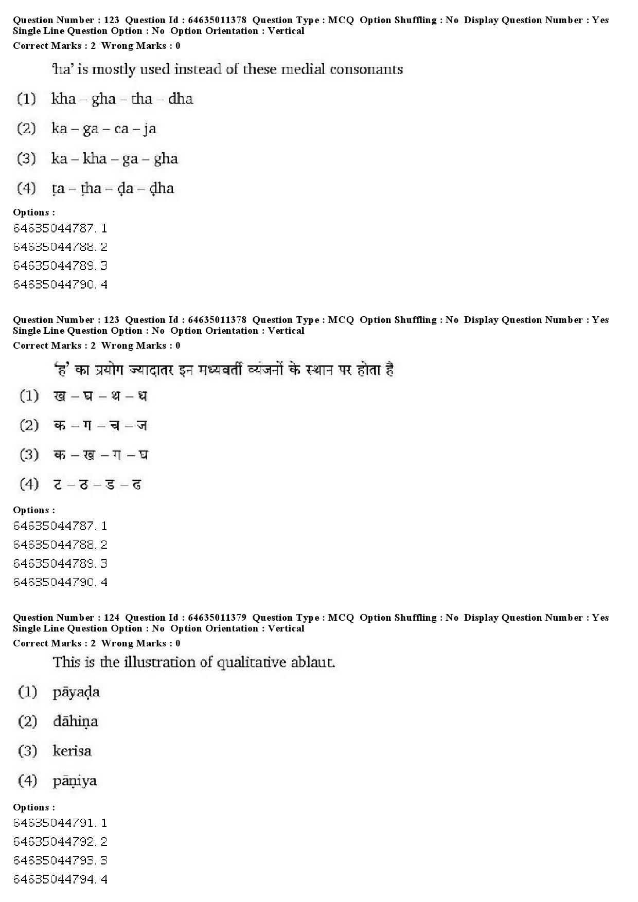 UGC NET Prakrit Question Paper June 2019 87