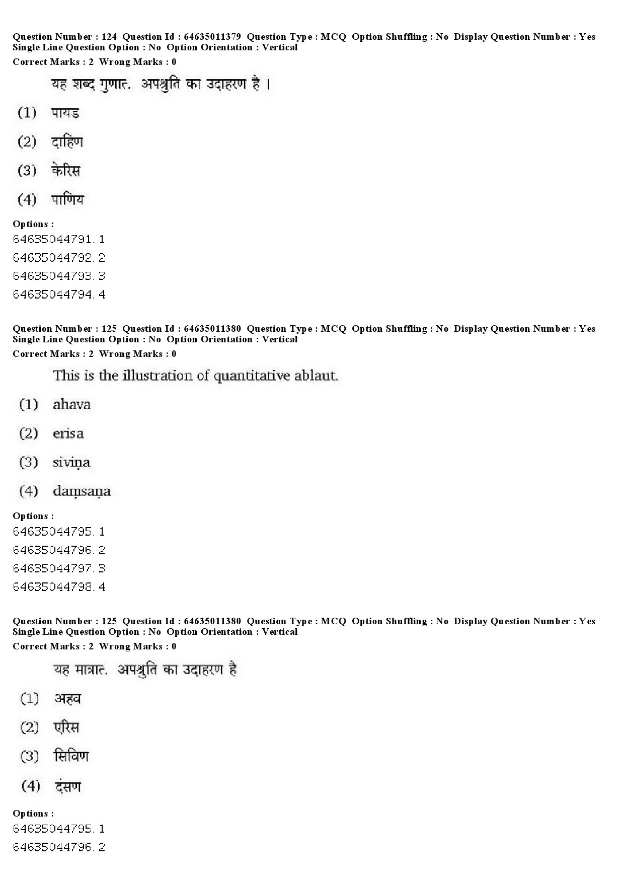 UGC NET Prakrit Question Paper June 2019 88