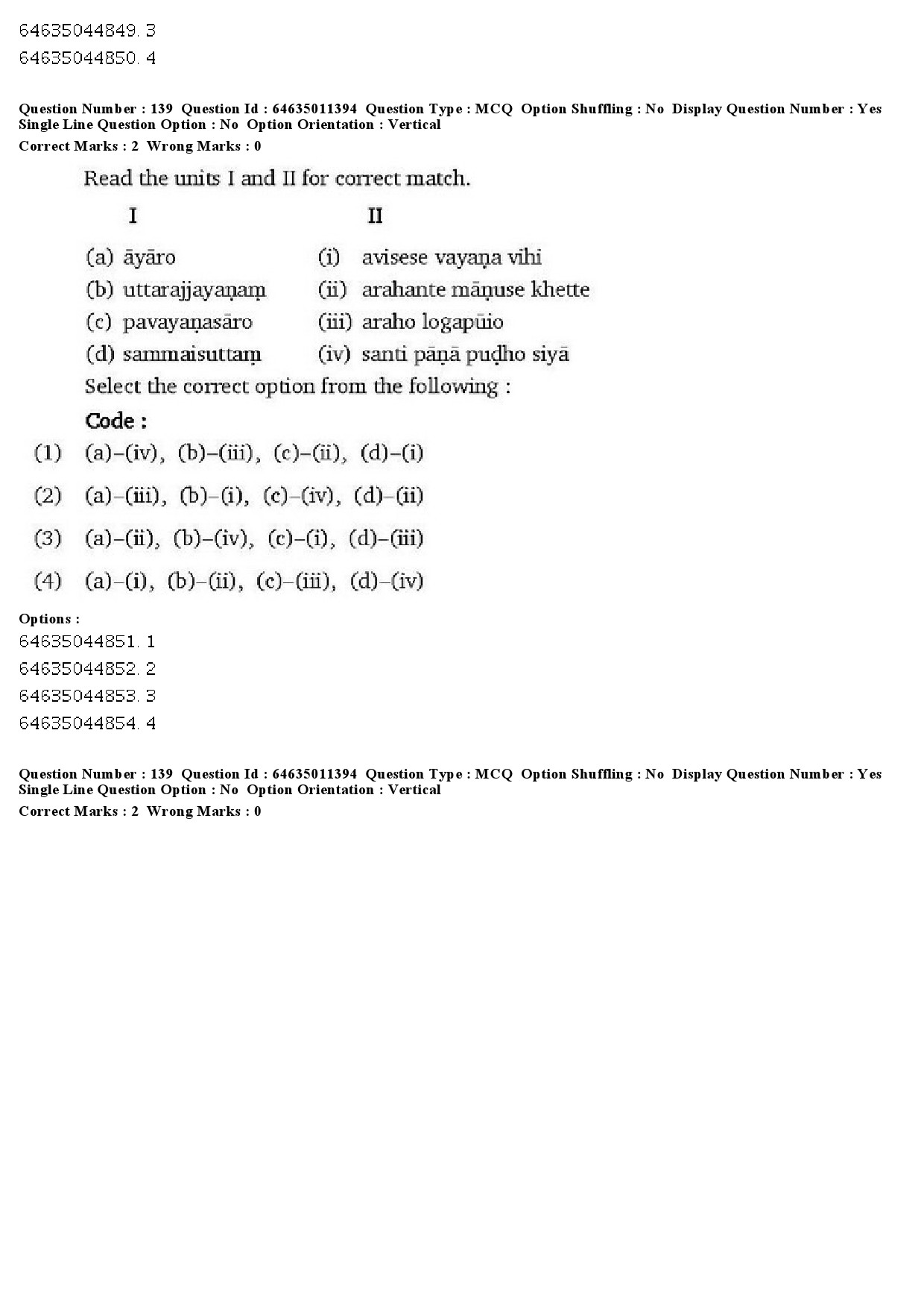 UGC NET Prakrit Question Paper June 2019 99