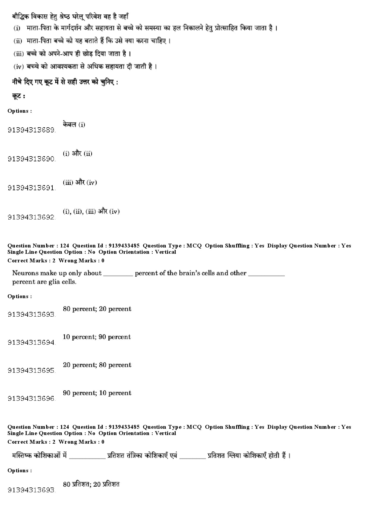 UGC NET Psychology Question Paper December 2018 120