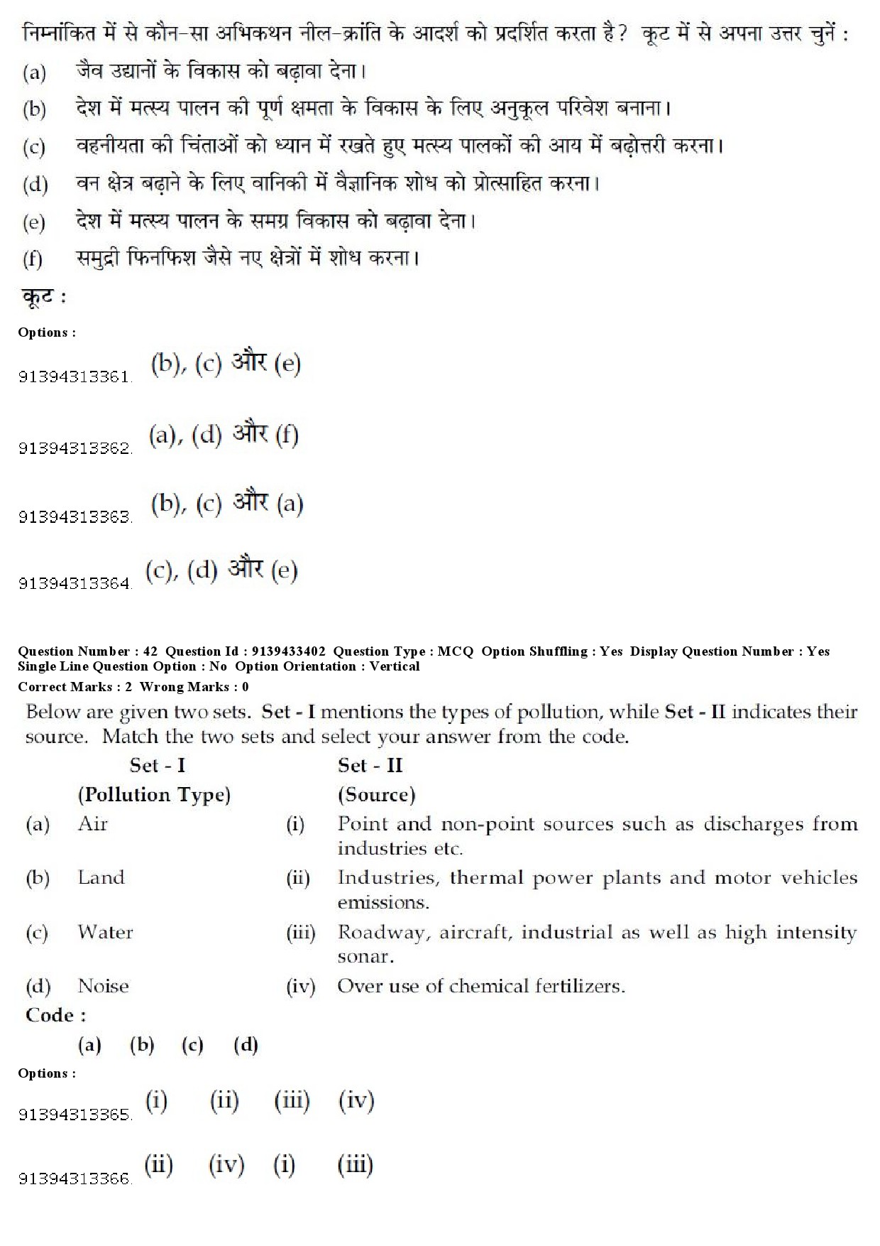 UGC NET Psychology Question Paper December 2018 42