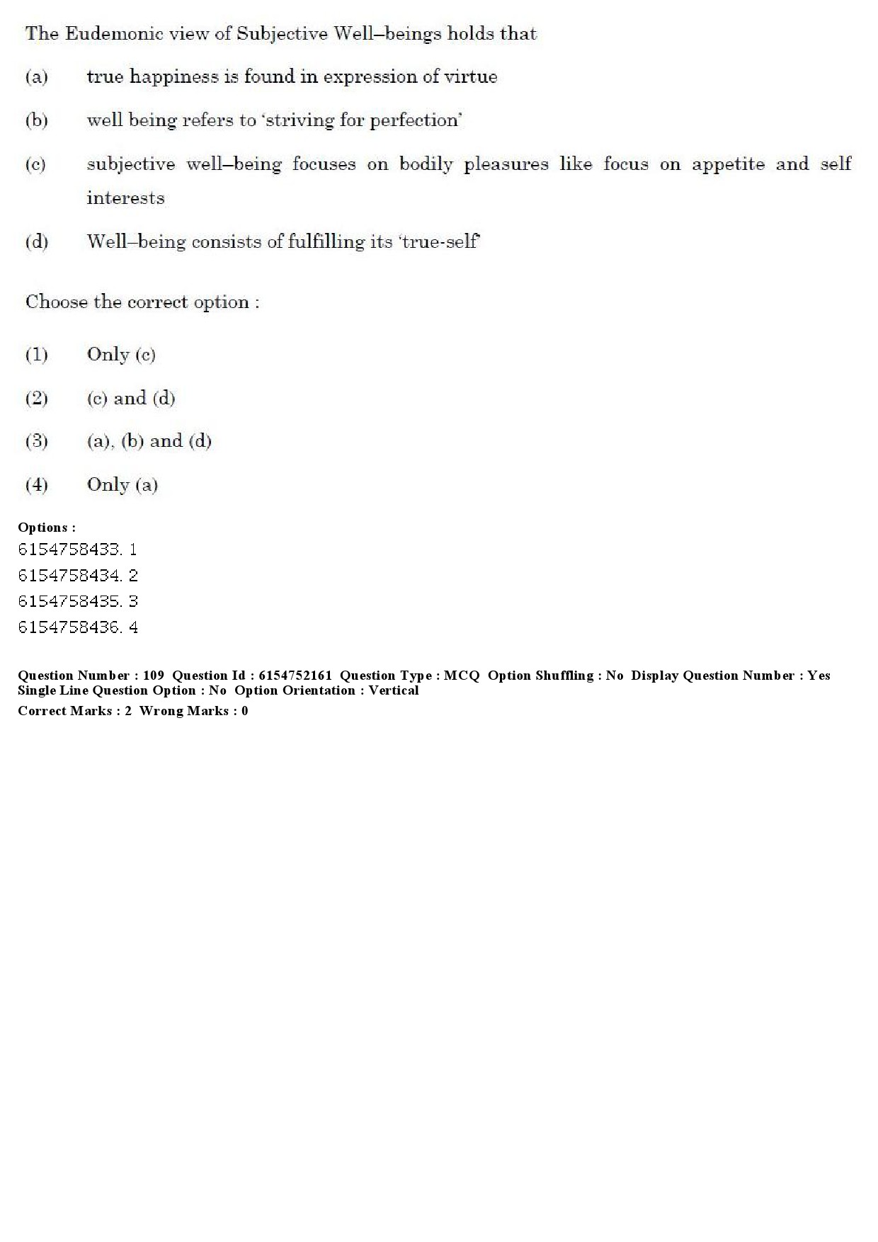 UGC NET Psychology Question Paper December 2019 103