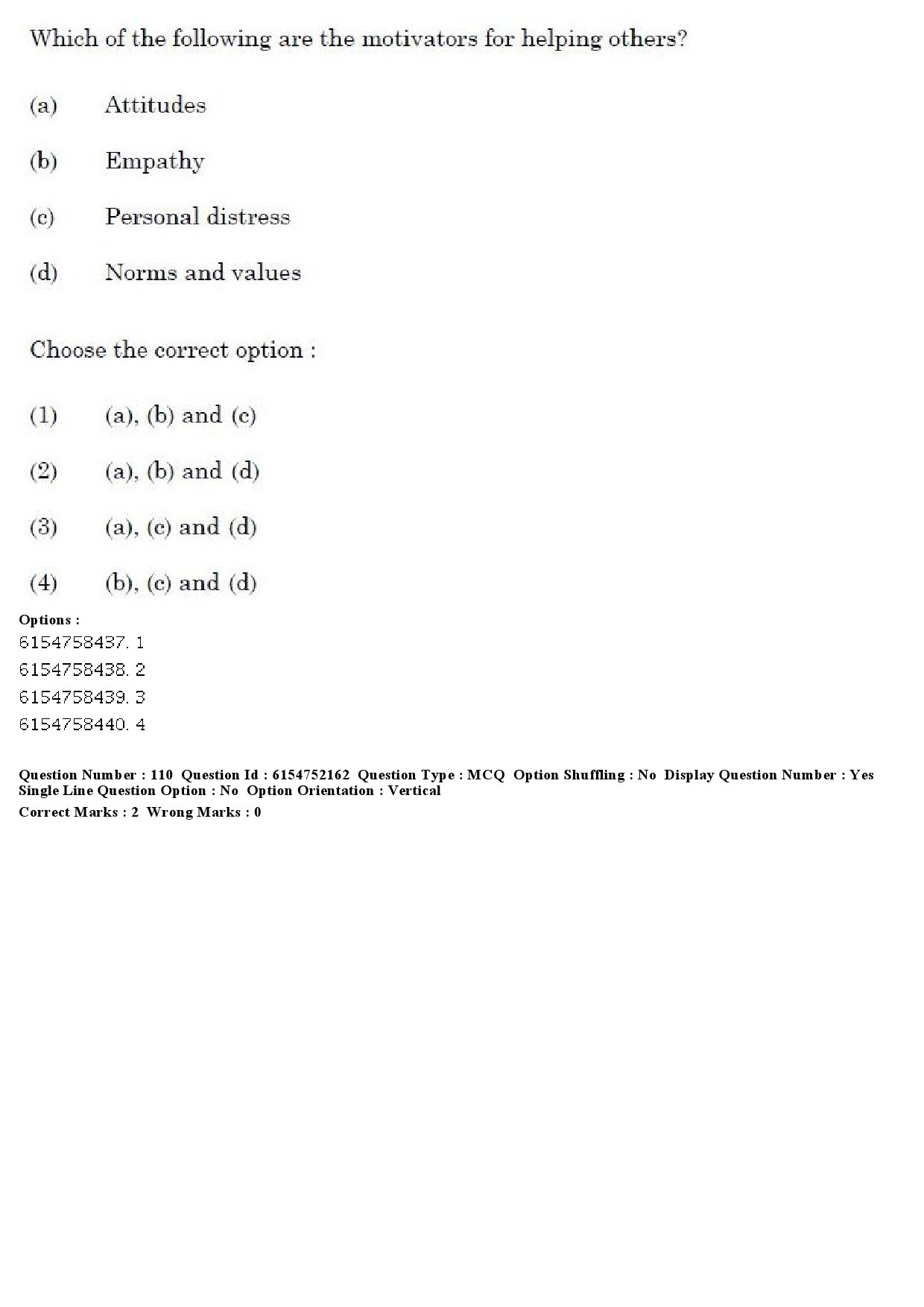 UGC NET Psychology Question Paper December 2019 105