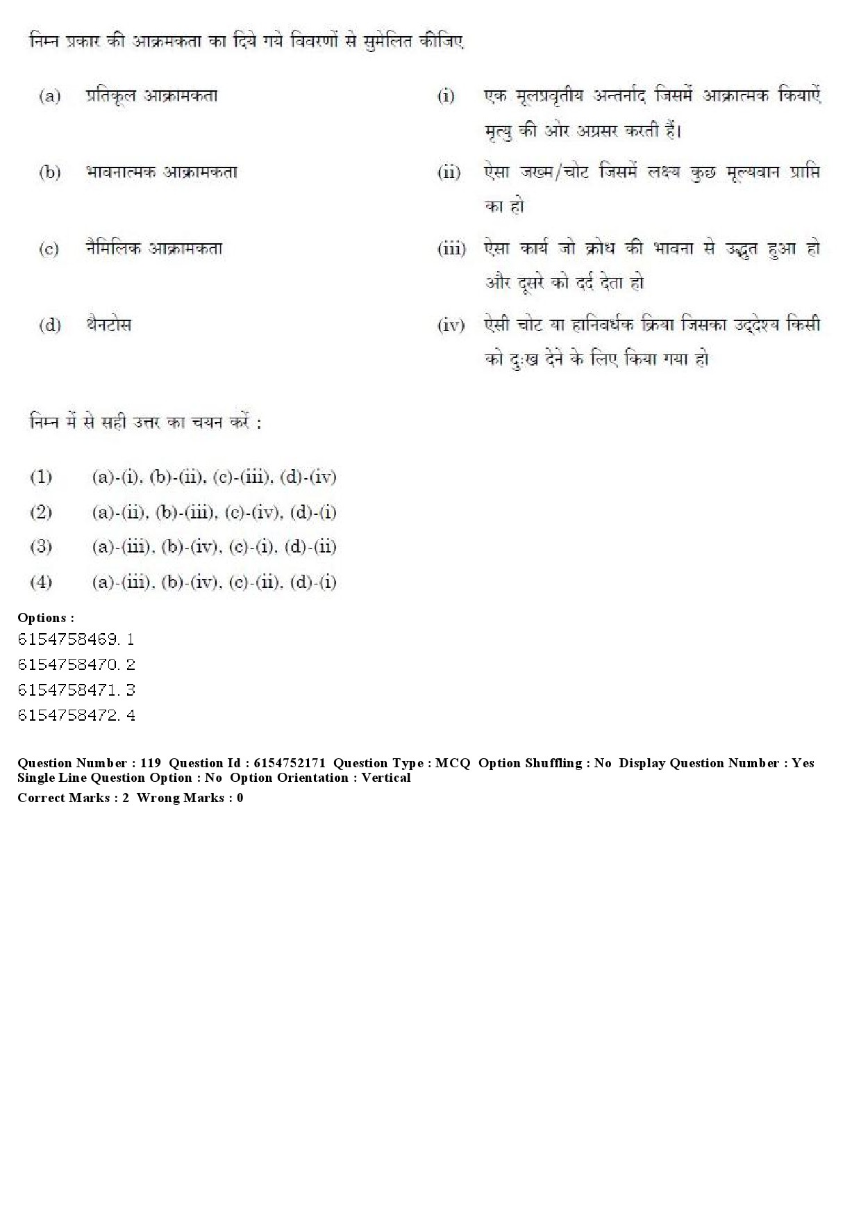 UGC NET Psychology Question Paper December 2019 121