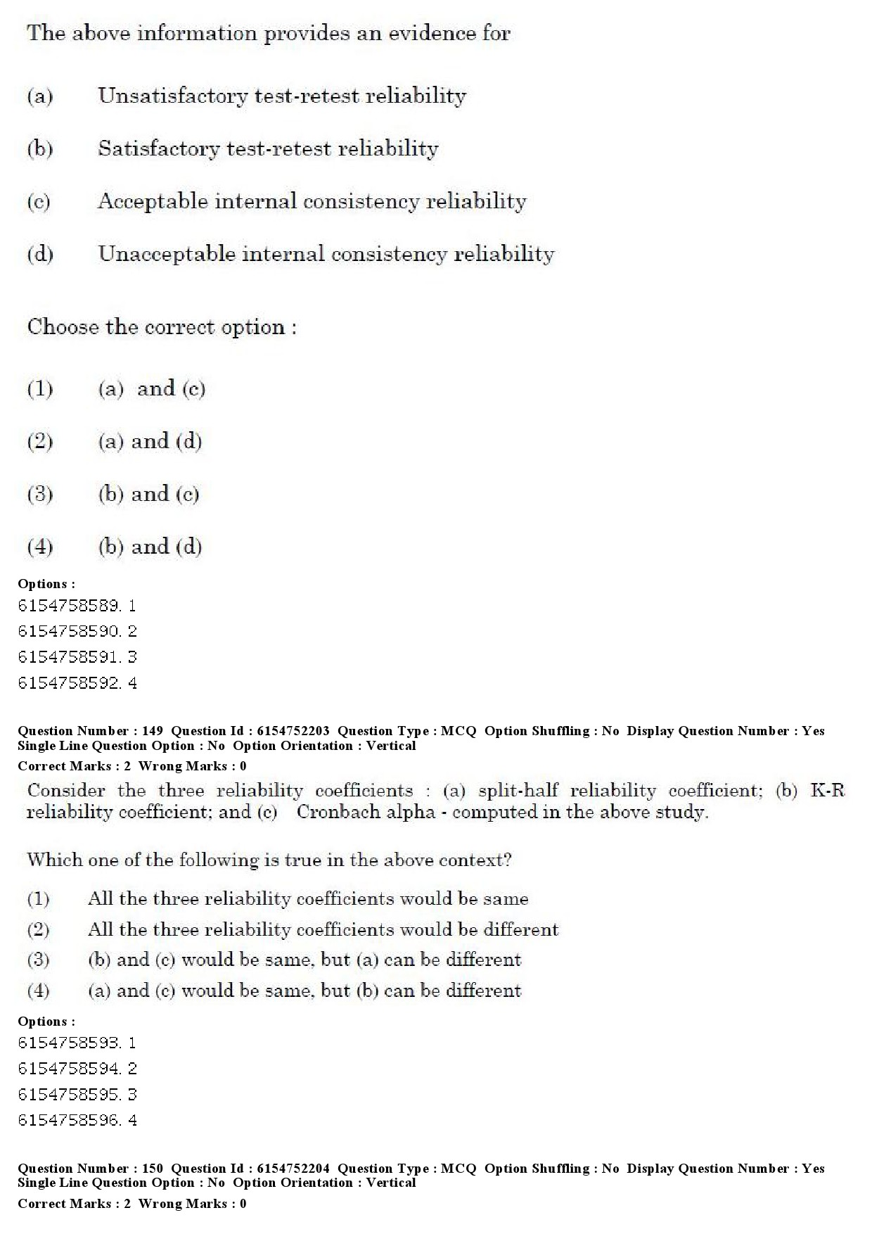 UGC NET Psychology Question Paper December 2019 166