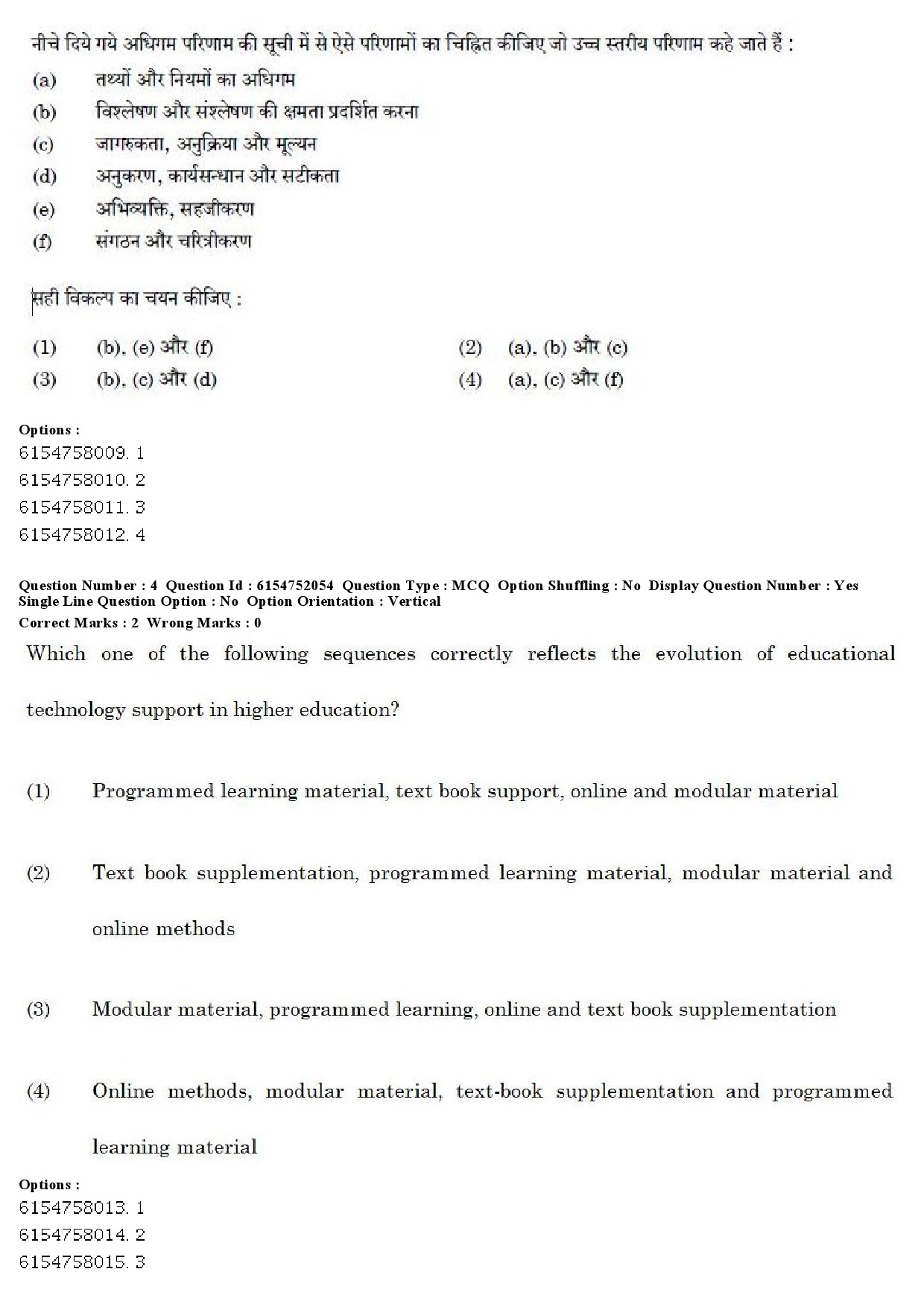 UGC NET Psychology Question Paper December 2019 5