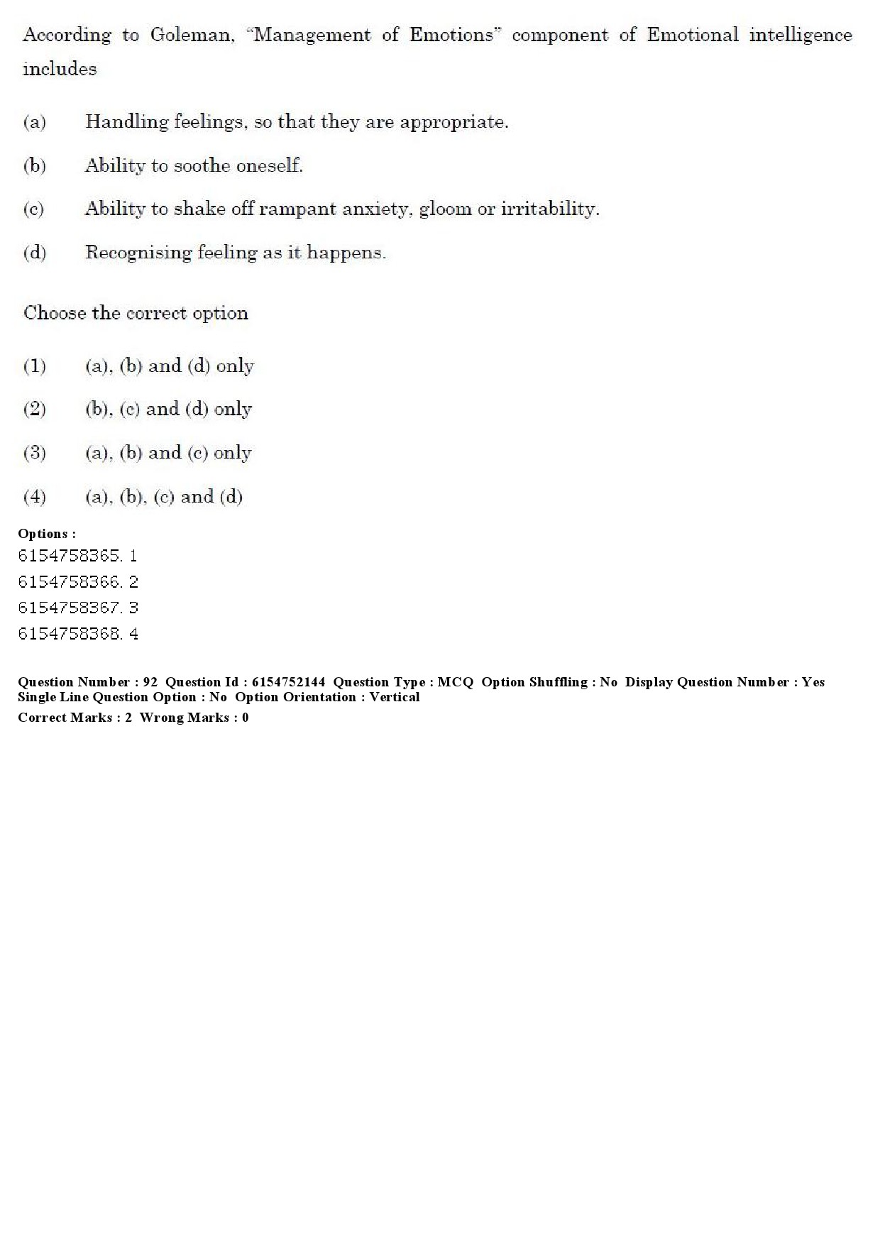 UGC NET Psychology Question Paper December 2019 77