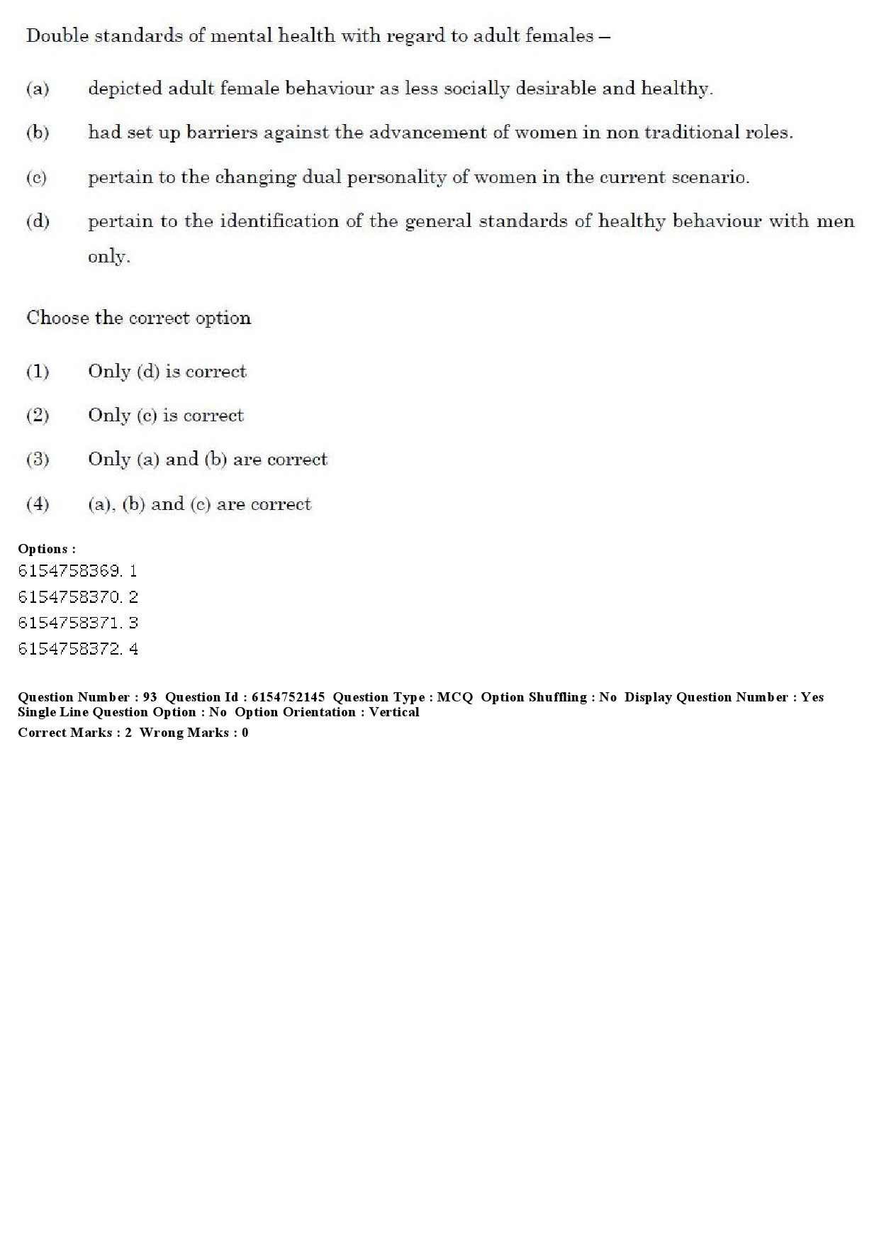 UGC NET Psychology Question Paper December 2019 79