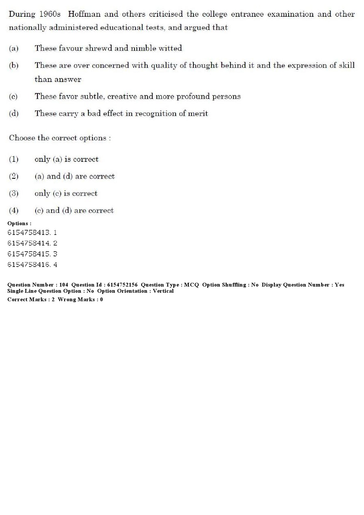 UGC NET Psychology Question Paper December 2019 93