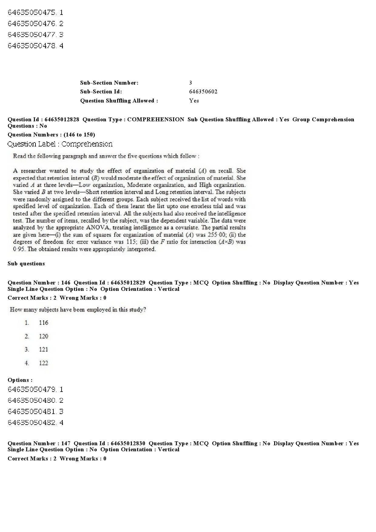 UGC NET Psychology Question Paper June 2019 116