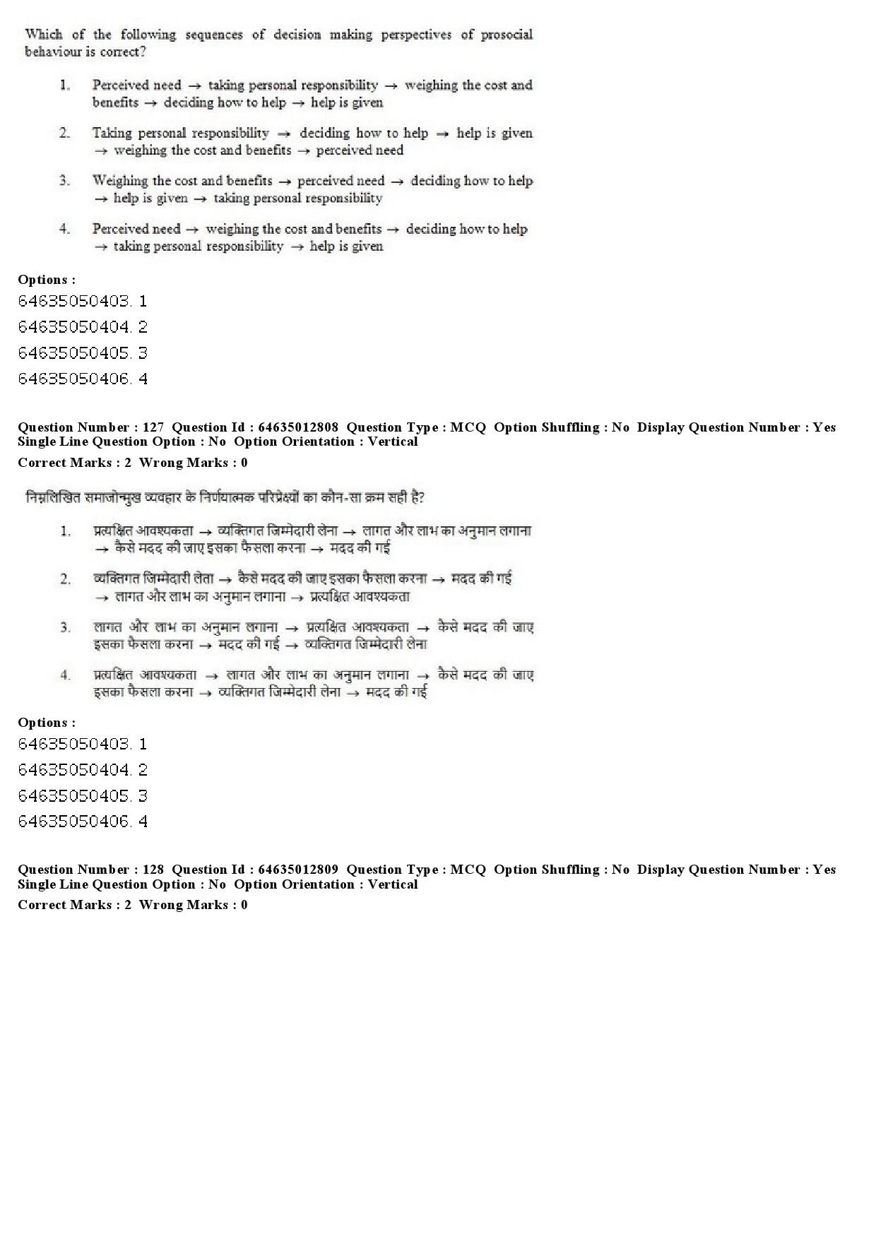 UGC NET Psychology Question Paper June 2019 97