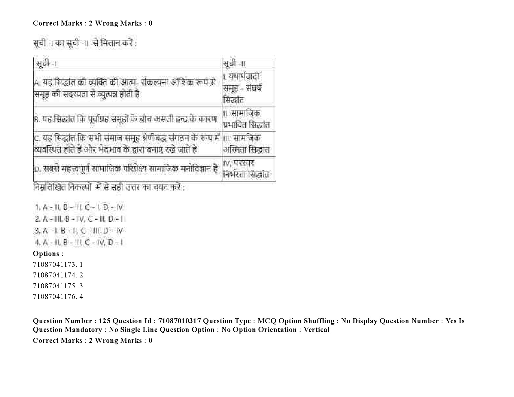 UGC NET Psychology Question Paper September 2020 183