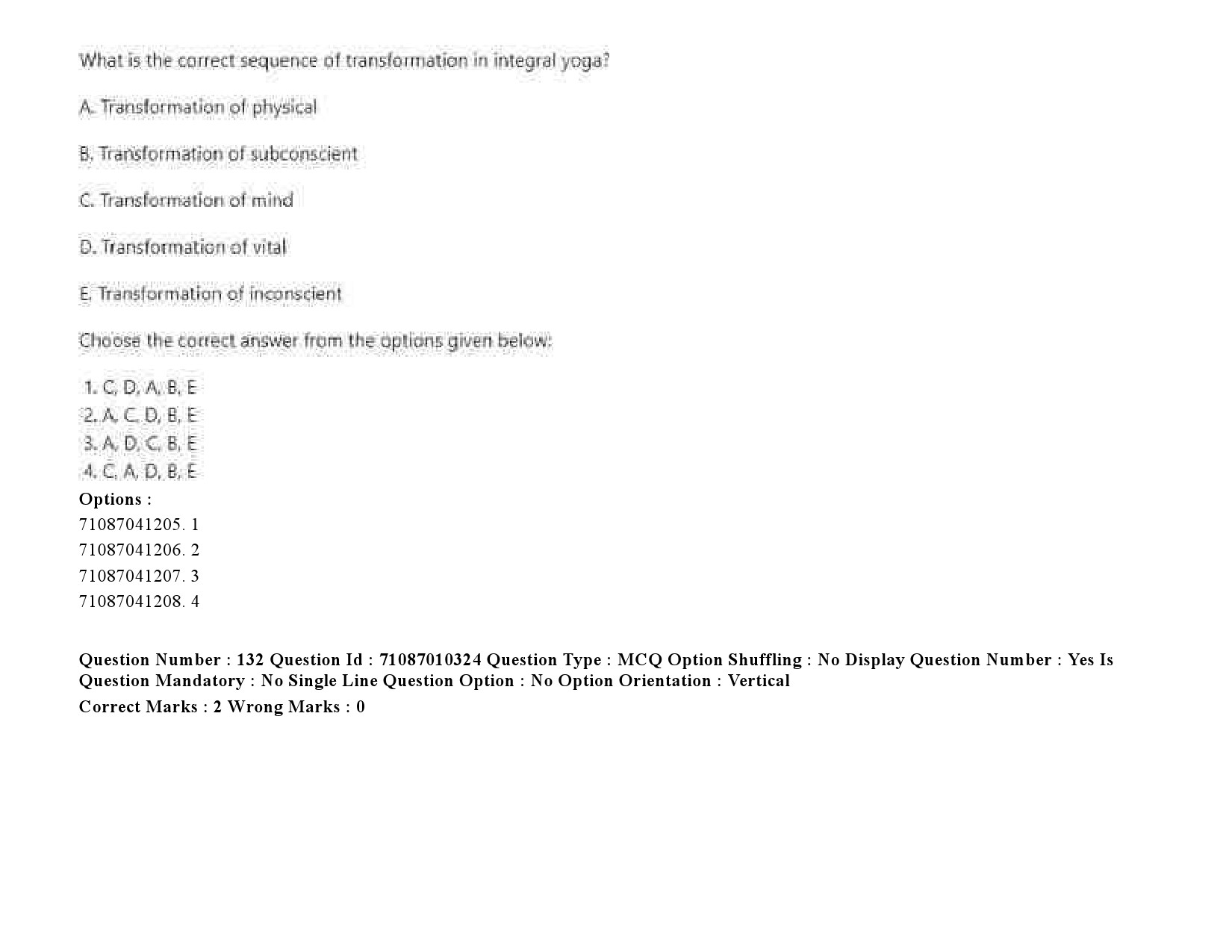 UGC NET Psychology Question Paper September 2020 198