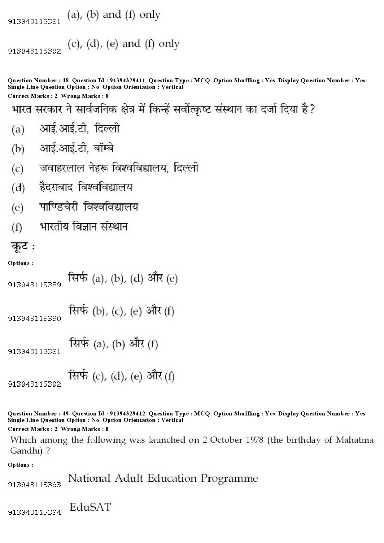 UGC NET Public Administration Question Paper December 2018 41