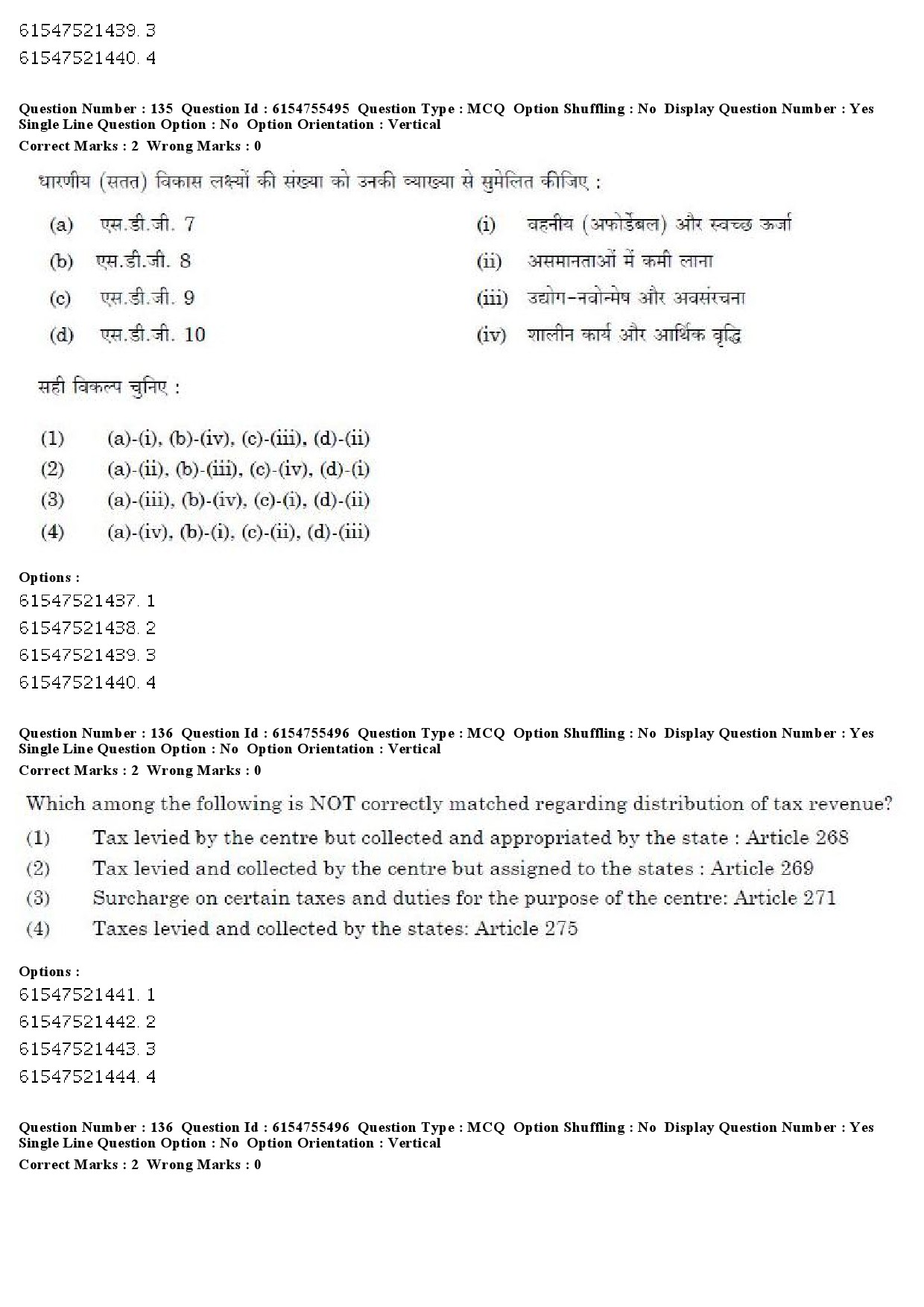 UGC NET Public Administration Question Paper December 2019 114