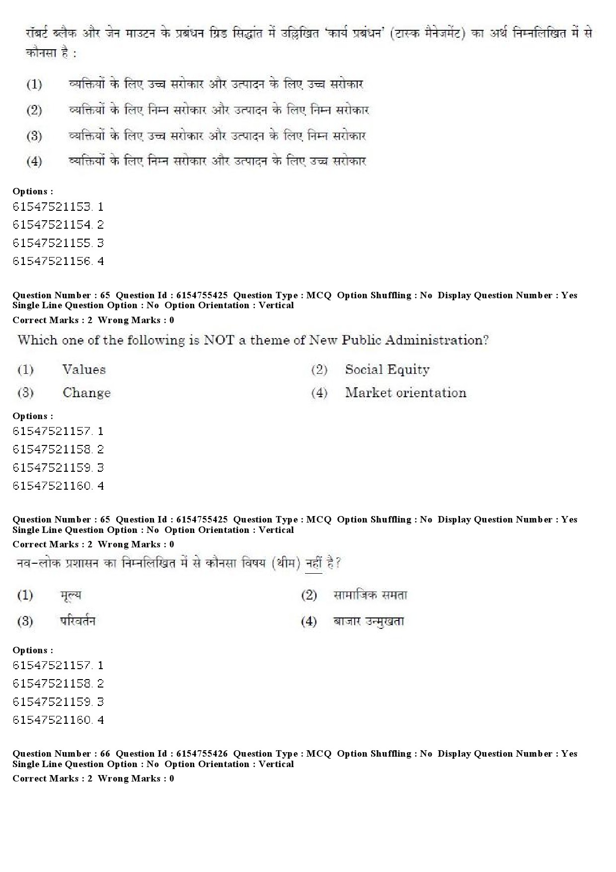 UGC NET Public Administration Question Paper December 2019 54