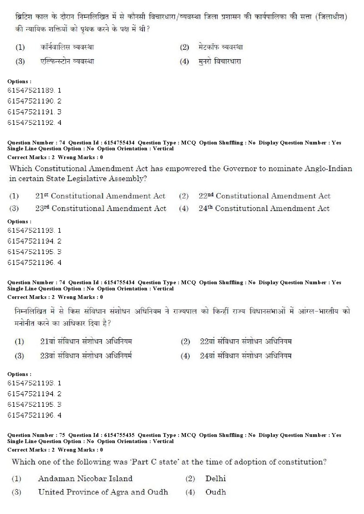 UGC NET Public Administration Question Paper December 2019 60