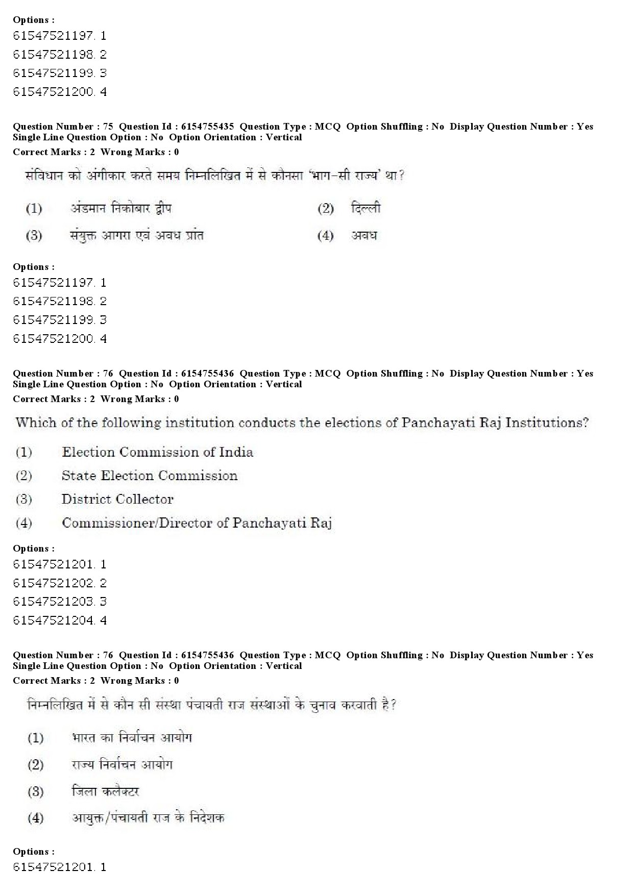 UGC NET Public Administration Question Paper December 2019 61