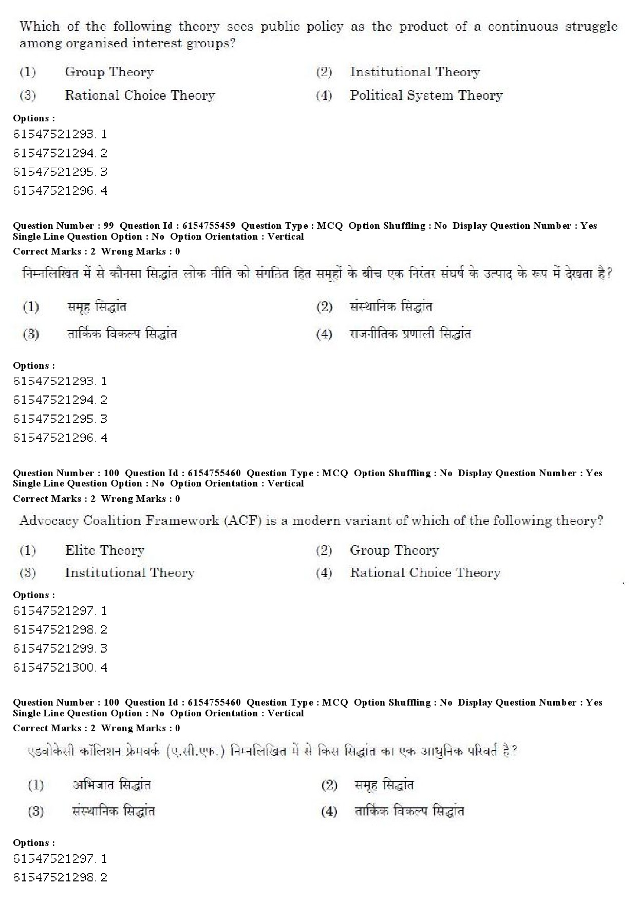 UGC NET Public Administration Question Paper December 2019 76