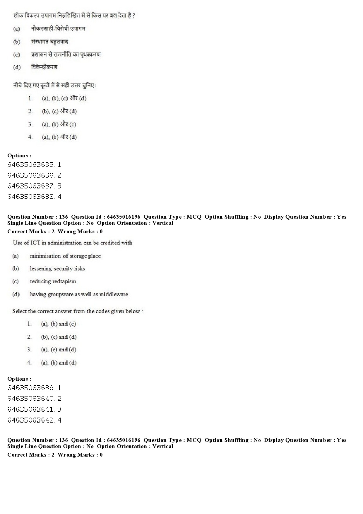 UGC NET Public Administration Question Paper June 2019 105